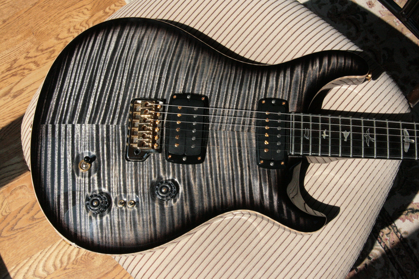 2017 PRS Private Stock 408 Signature! Paul Reed Smith INCREDIBLE TOP! African Blackwood Charcoal Smoked Burst
