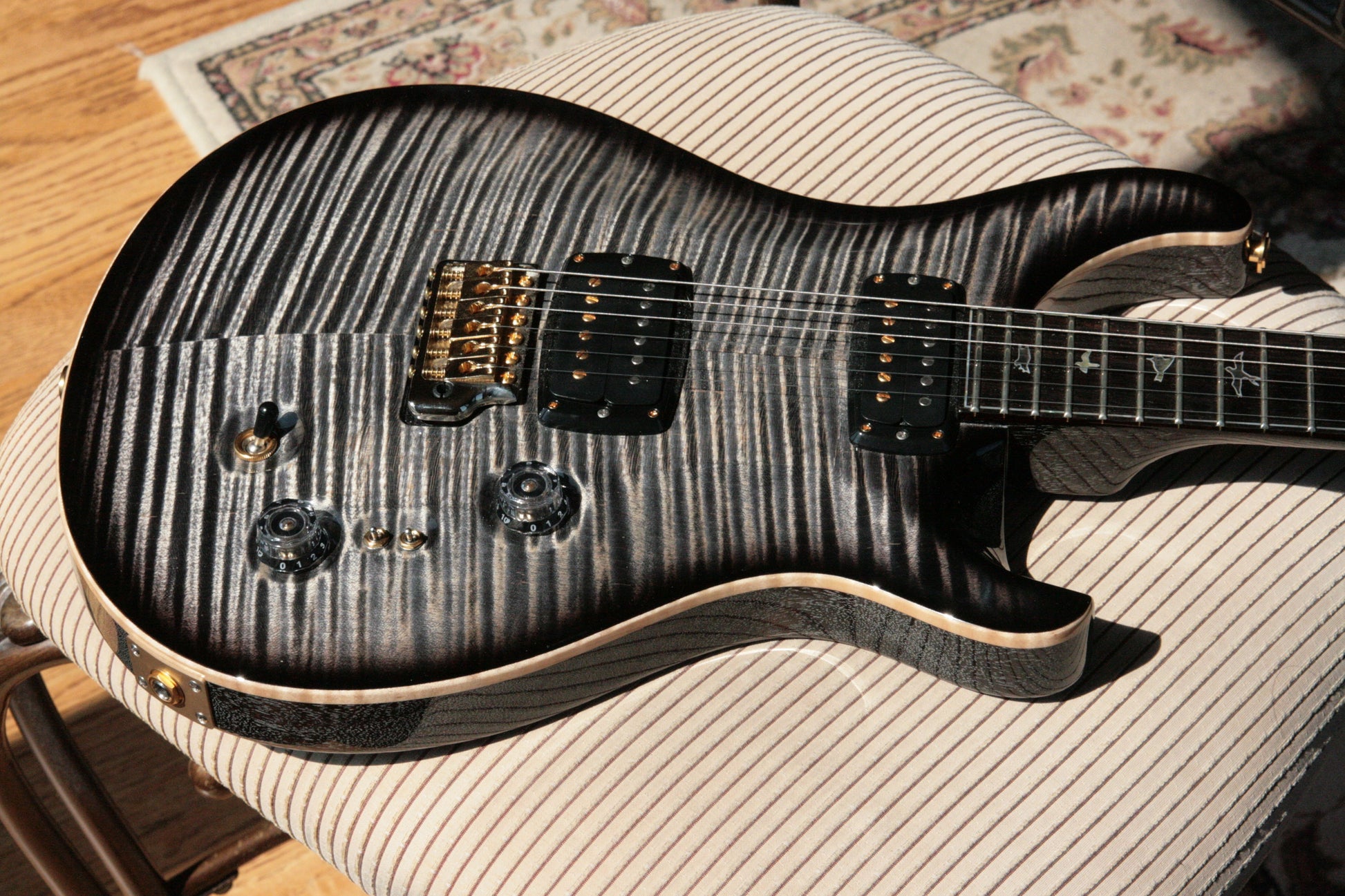 2017 PRS Private Stock 408 Signature! Paul Reed Smith INCREDIBLE TOP! African Blackwood Charcoal Smoked Burst