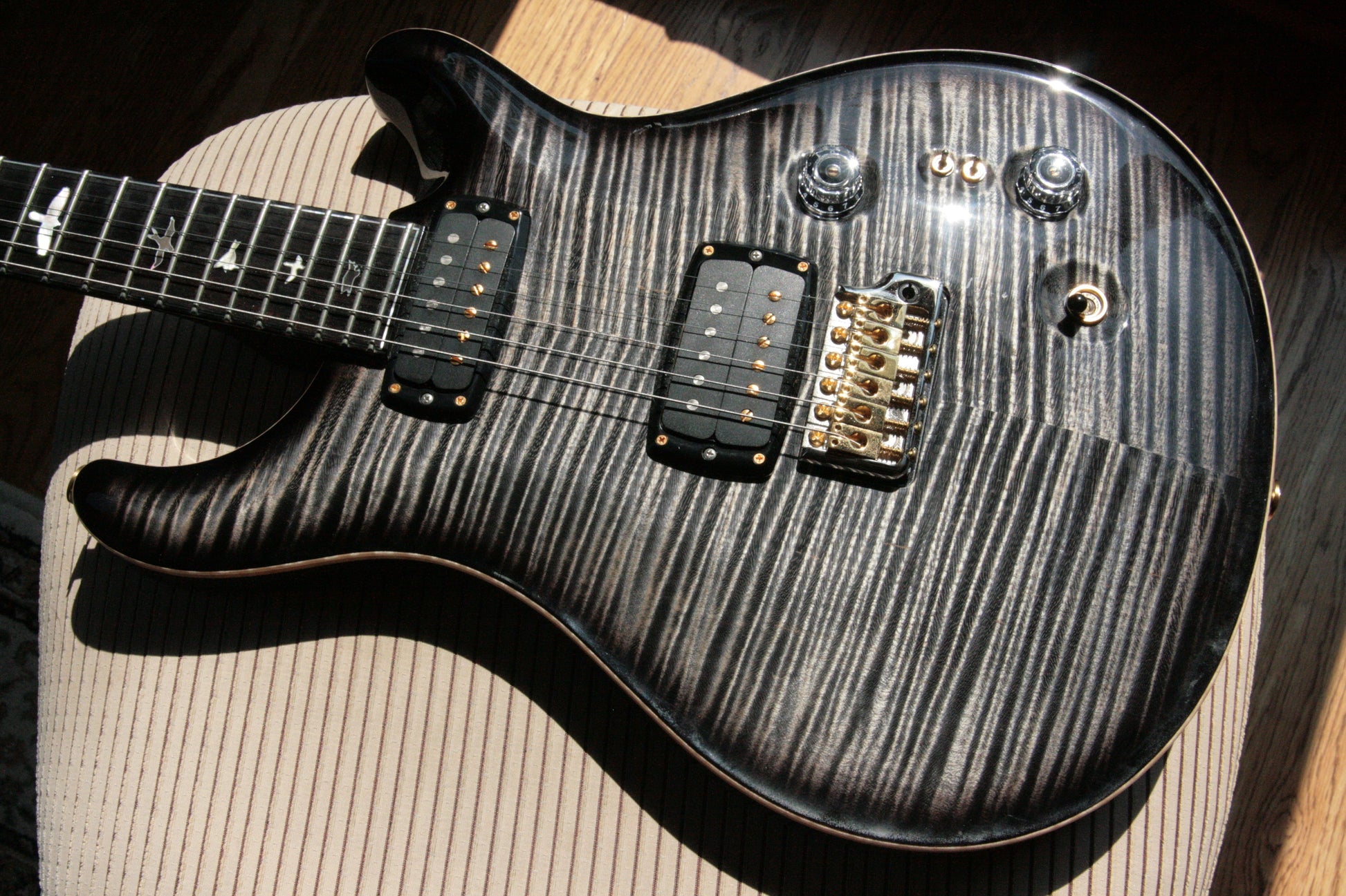 2017 PRS Private Stock 408 Signature! Paul Reed Smith INCREDIBLE TOP! African Blackwood Charcoal Smoked Burst
