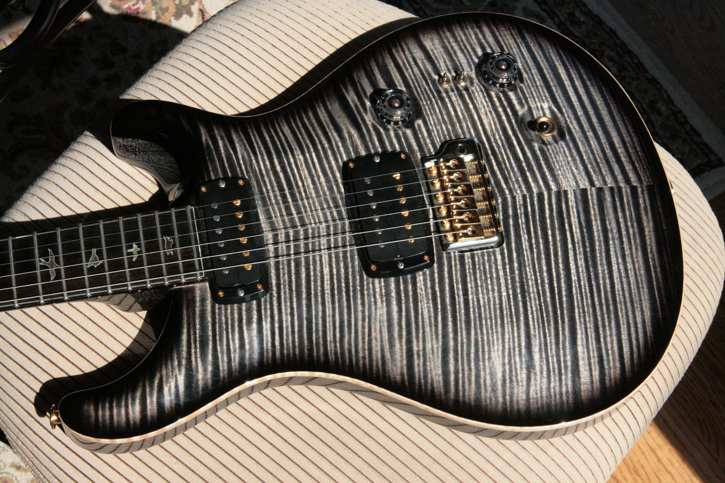 2017 PRS Private Stock 408 Signature! Paul Reed Smith INCREDIBLE TOP! African Blackwood Charcoal Smoked Burst