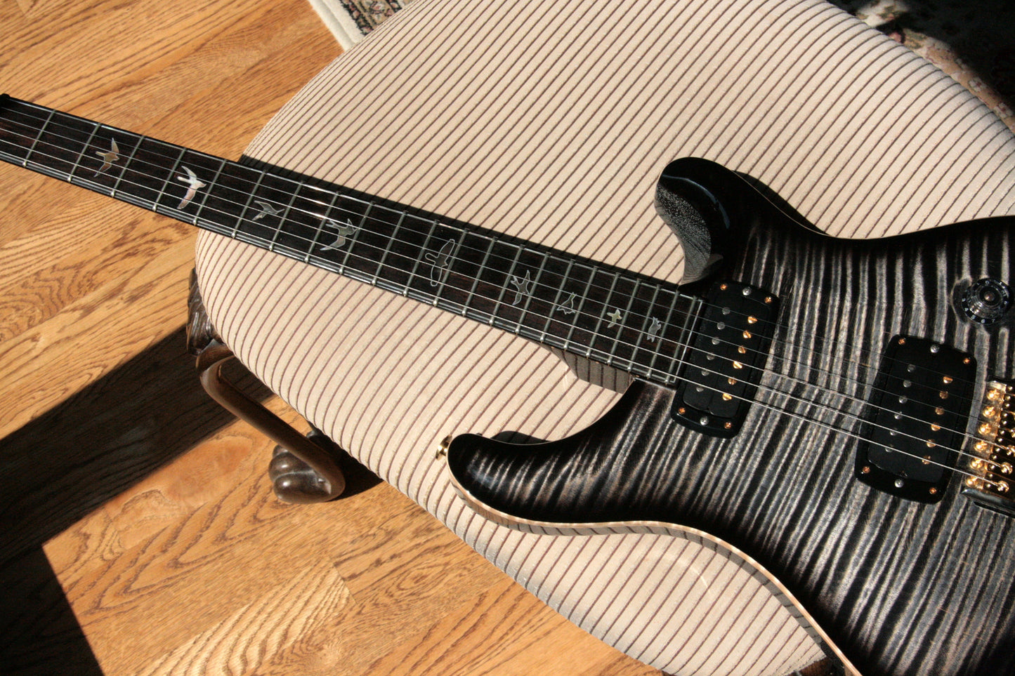 2017 PRS Private Stock 408 Signature! Paul Reed Smith INCREDIBLE TOP! African Blackwood Charcoal Smoked Burst