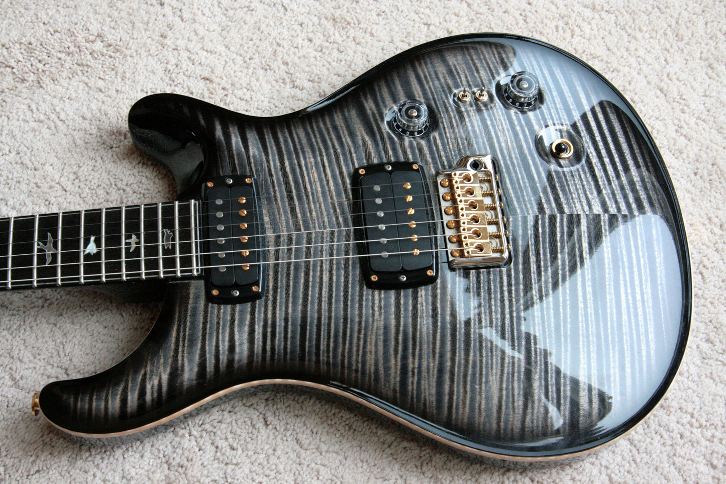 2017 PRS Private Stock 408 Signature! Paul Reed Smith INCREDIBLE TOP! African Blackwood Charcoal Smoked Burst