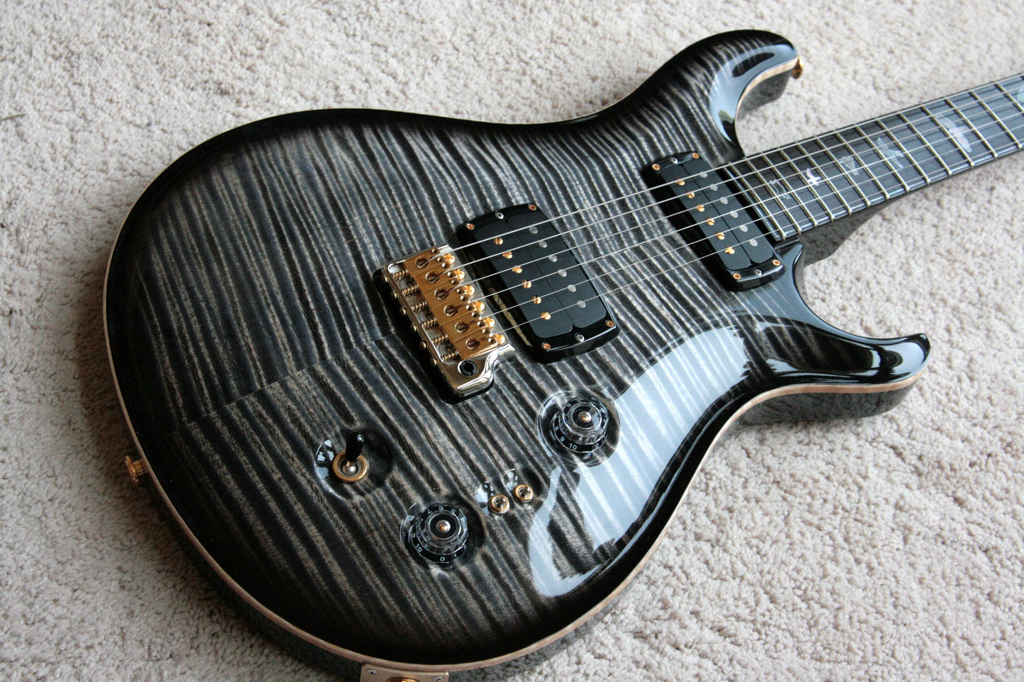 2017 PRS Private Stock 408 Signature! Paul Reed Smith INCREDIBLE TOP! African Blackwood Charcoal Smoked Burst