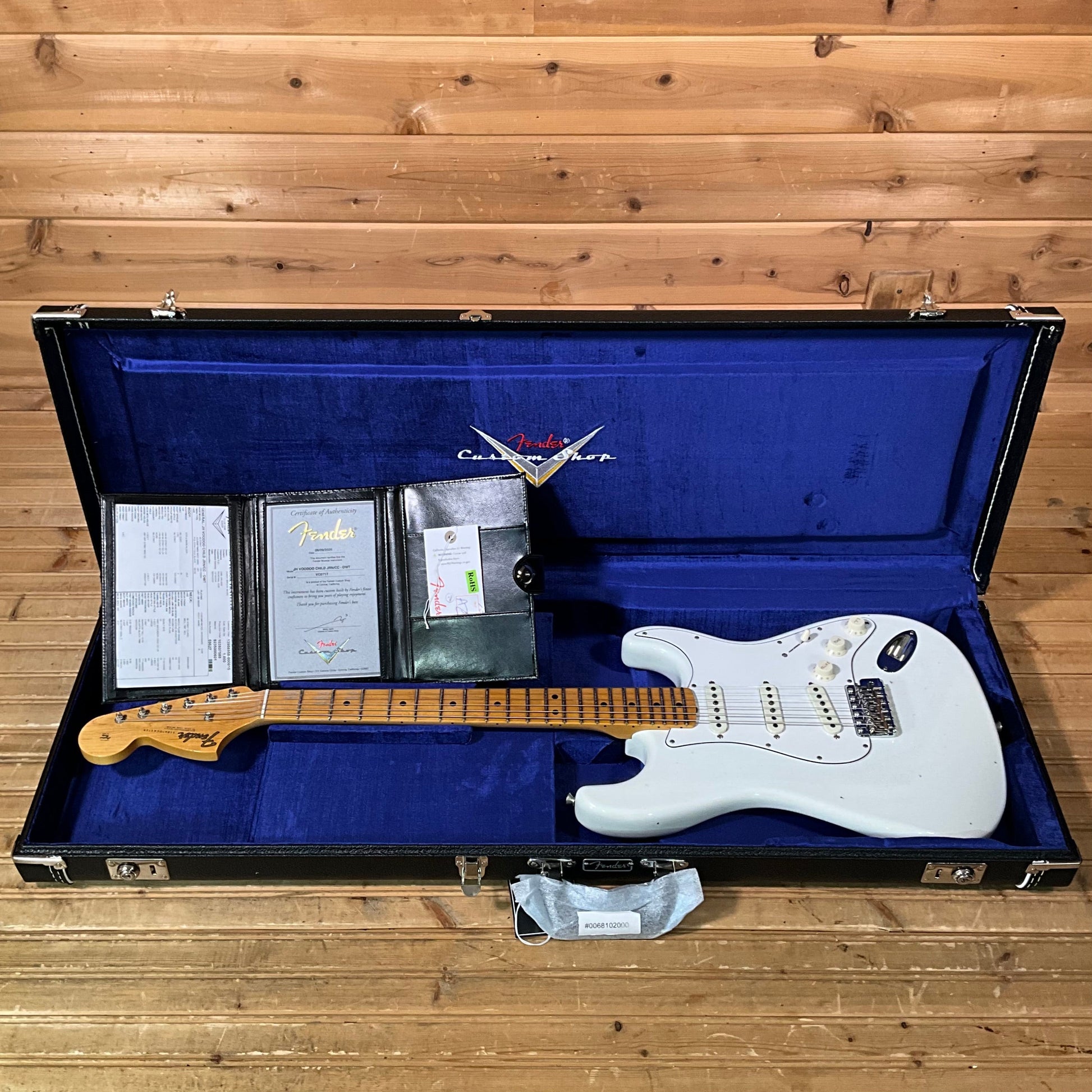 Fender Custom Shop Jimi Hendrix Voodoo Child Strat Journeyman Relic Electric Guitar - Olympic White