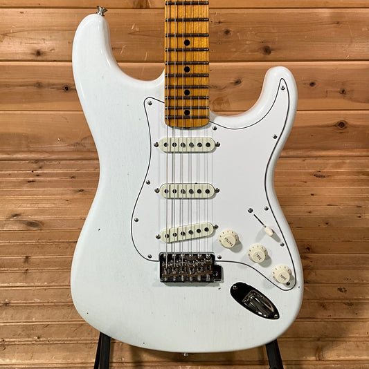Fender Custom Shop Jimi Hendrix Voodoo Child Strat Journeyman Relic Electric Guitar - Olympic White