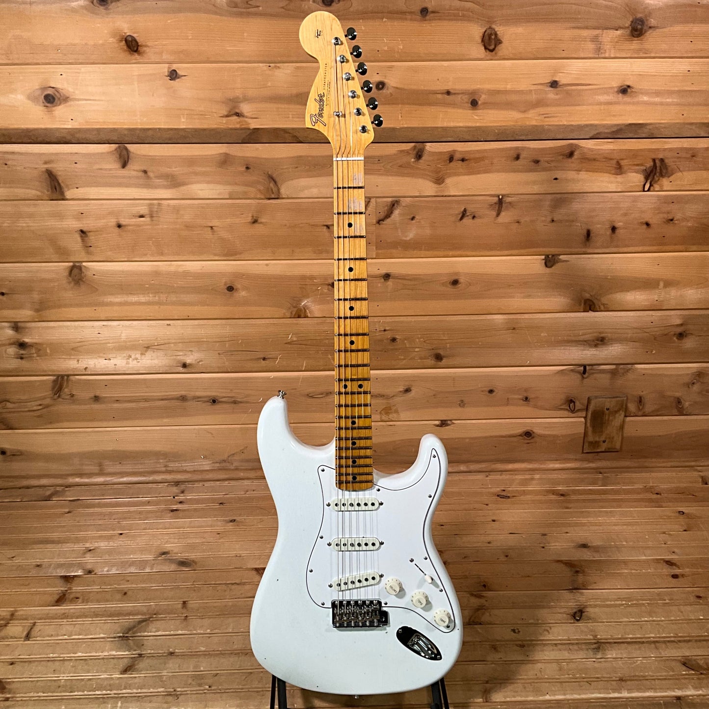 Fender Custom Shop Jimi Hendrix Voodoo Child Strat Journeyman Relic Electric Guitar - Olympic White