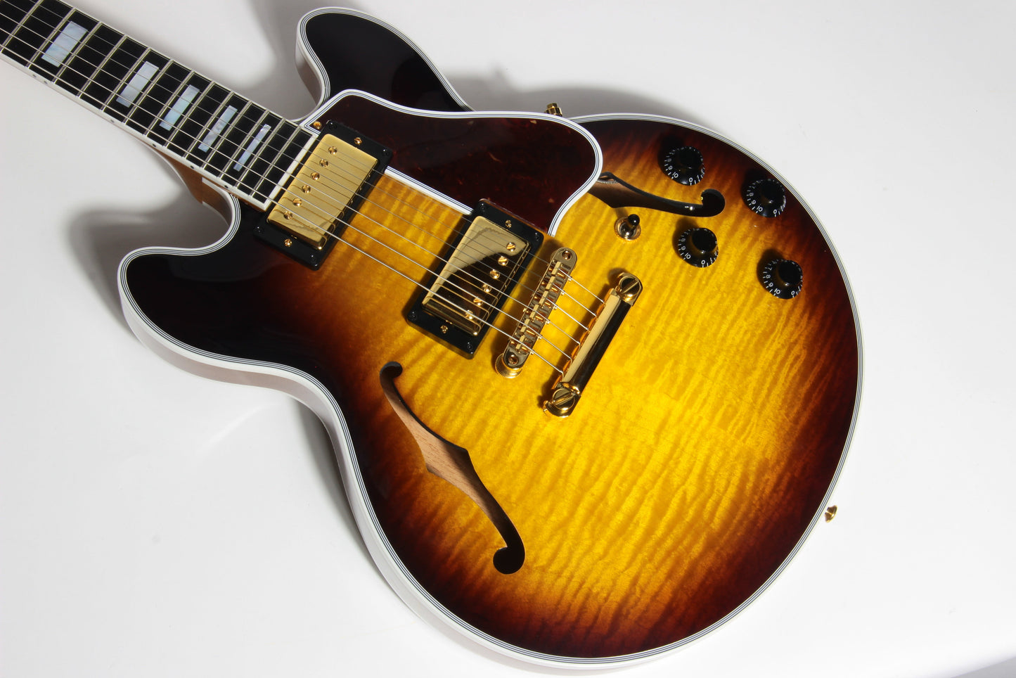 2020 Gibson Custom Shop CS-356 Figured - Vintage Sunburst - EBONY Fingerboard - ES 335 355 Small-Body