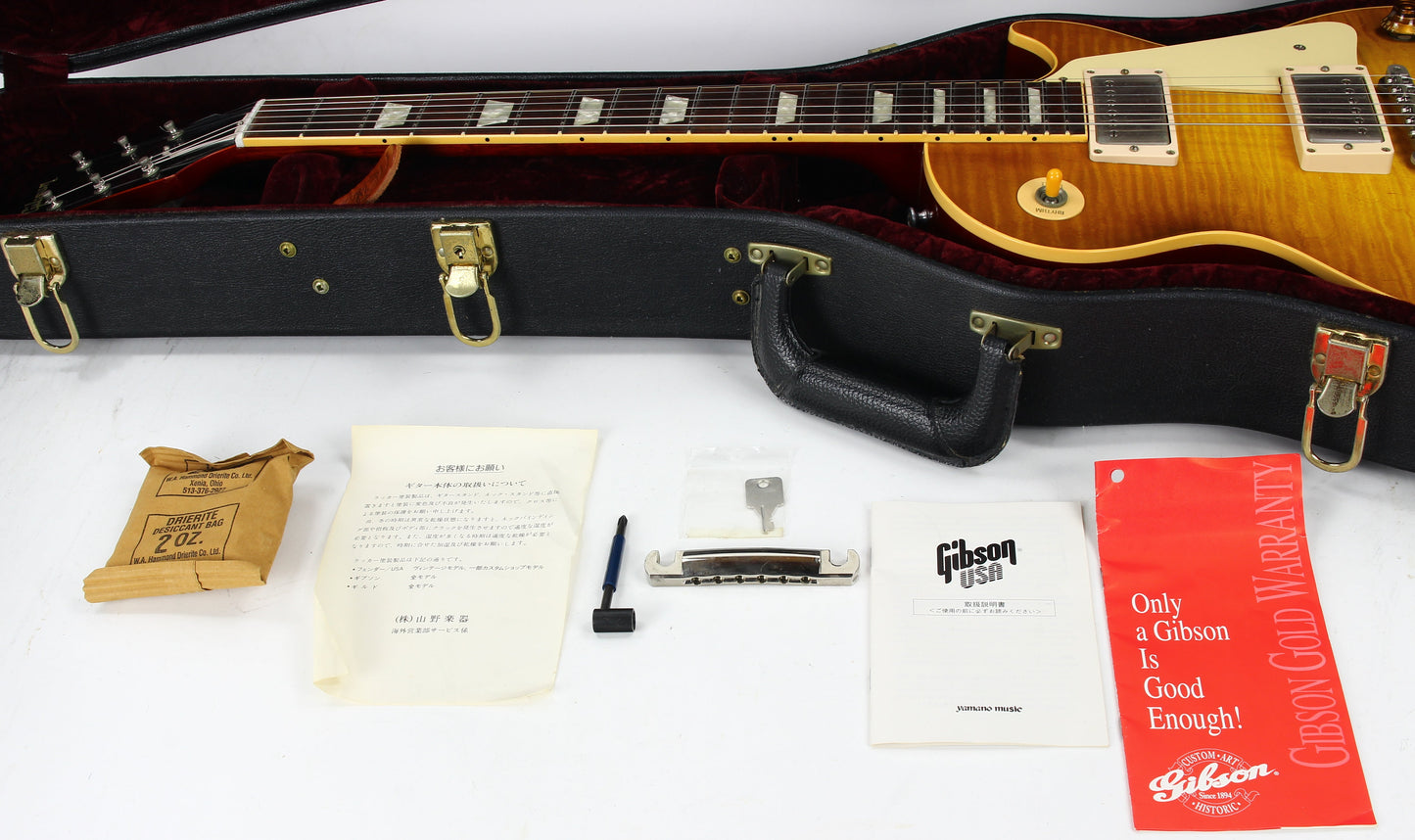 1998 Gibson '58 Les Paul Standard Historic Reissue Flametop! 1958 R8 1959 R9 Custom Shop - YAMANO! Good-Wood Era!