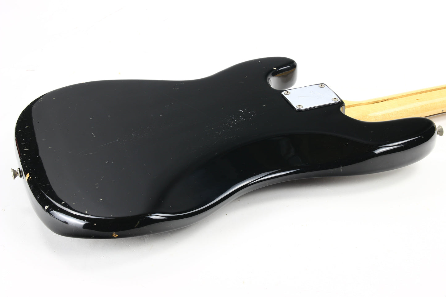 1974 Fender Precision Bass Fretless Black Custom Color - ALL ORIGINAL Vintage P! 1970’s, Maple Board