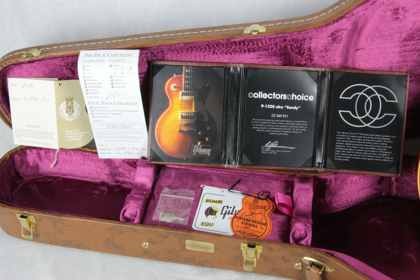 MINT 1959 Reissue Gibson Collector's Choice CC #4 SANDY '59 Les Paul VOS R9 Flametop