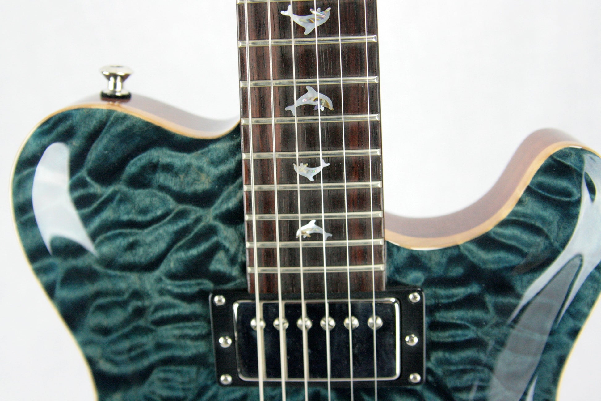 2005 Nik Huber Dolphin 4/2 Headstock! w/ Inlays Quilted Maple Top Swietenia Body! Matching Headstock!
