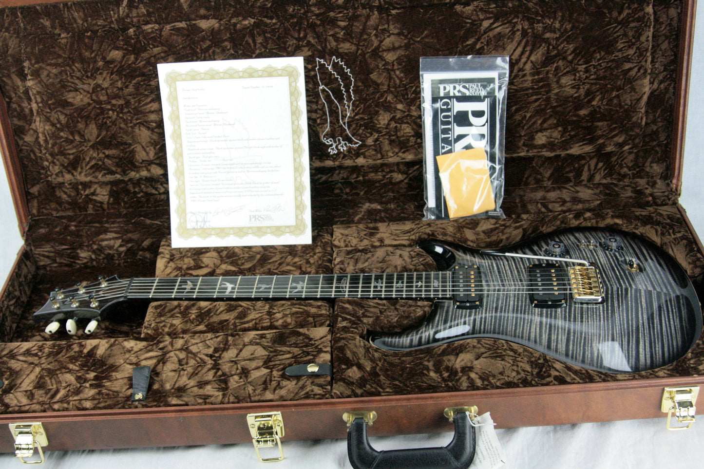 2017 PRS Private Stock 408 Signature! Paul Reed Smith INCREDIBLE TOP! African Blackwood Charcoal Smoked Burst