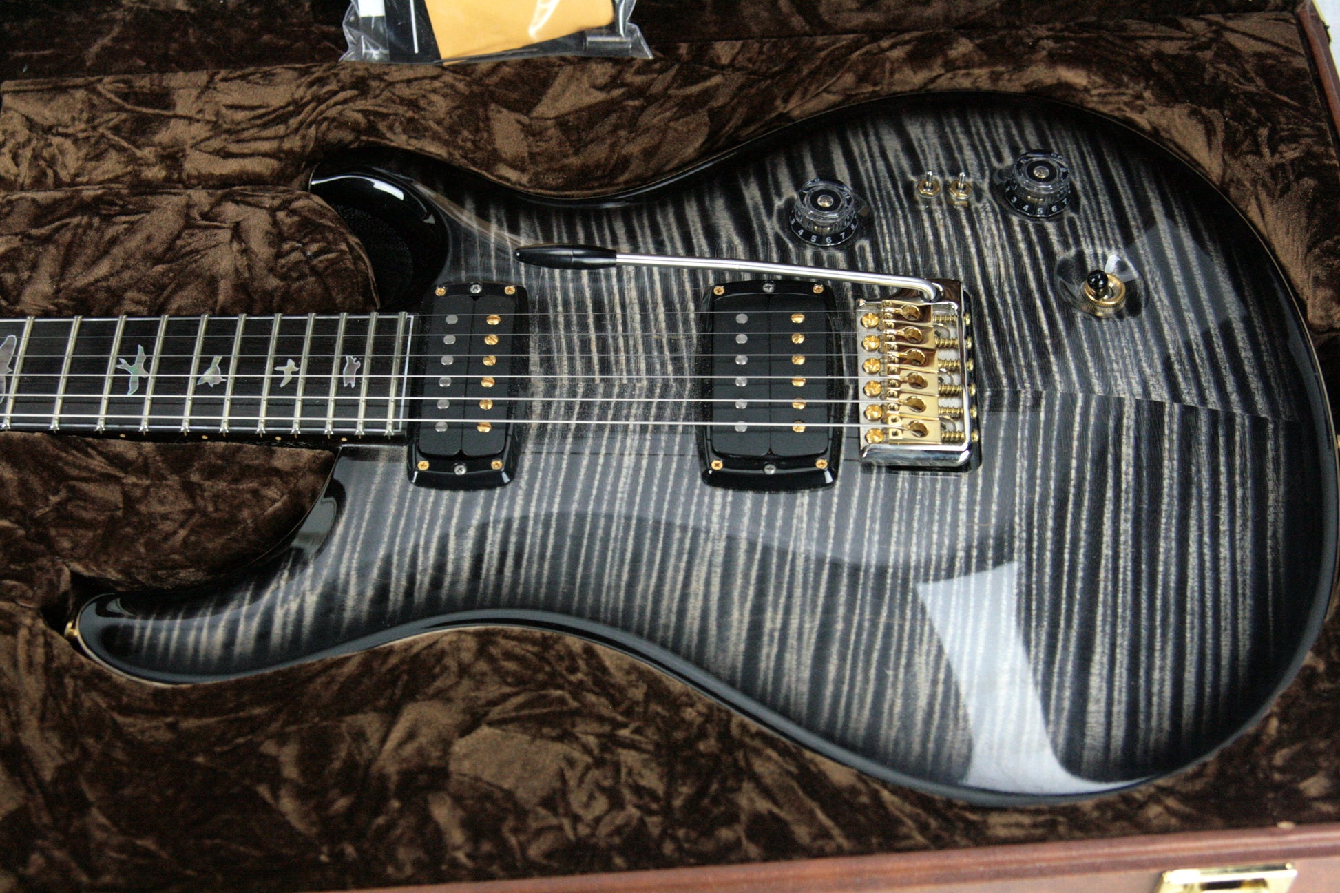 2017 PRS Private Stock 408 Signature! Paul Reed Smith INCREDIBLE TOP! African Blackwood Charcoal Smoked Burst