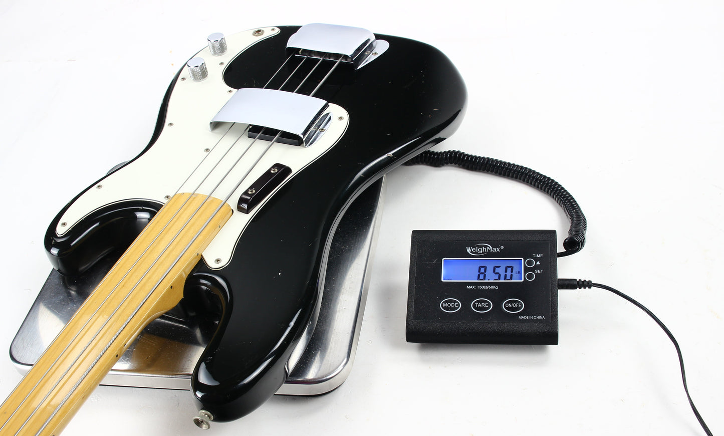 1974 Fender Precision Bass Fretless Black Custom Color - ALL ORIGINAL Vintage P! 1970’s, Maple Board