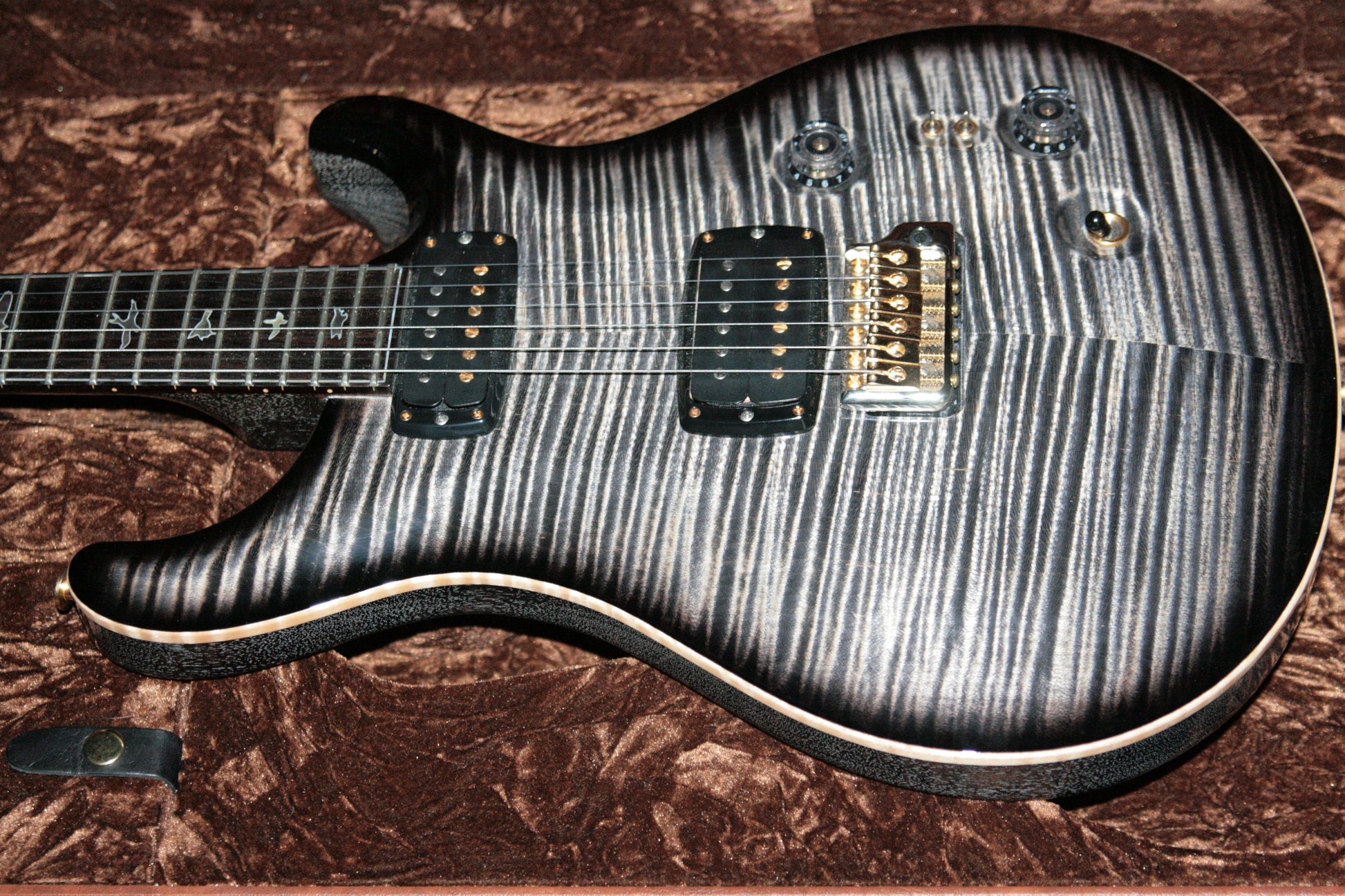 2017 PRS Private Stock 408 Signature! Paul Reed Smith INCREDIBLE TOP! African Blackwood Charcoal Smoked Burst