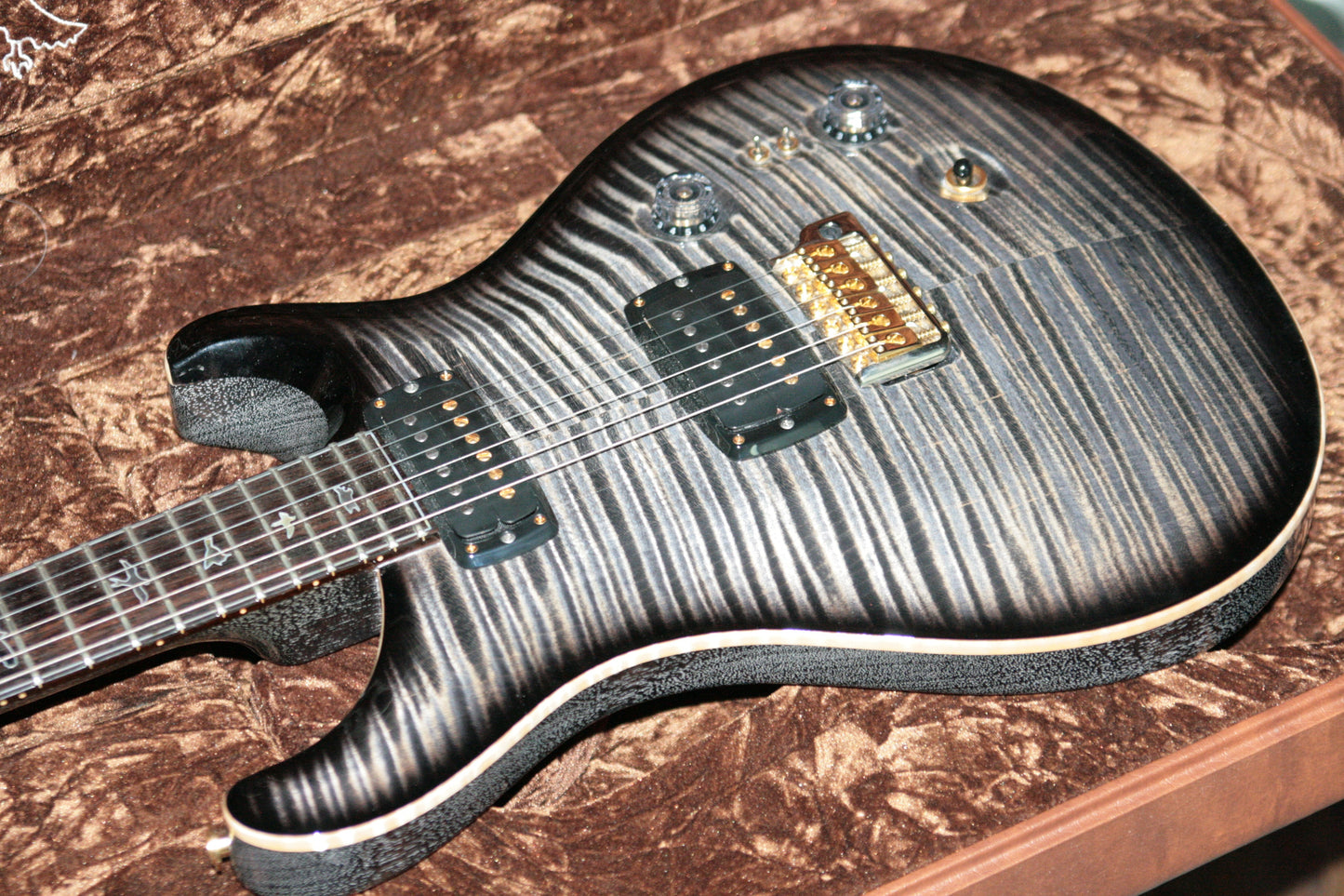 2017 PRS Private Stock 408 Signature! Paul Reed Smith INCREDIBLE TOP! African Blackwood Charcoal Smoked Burst