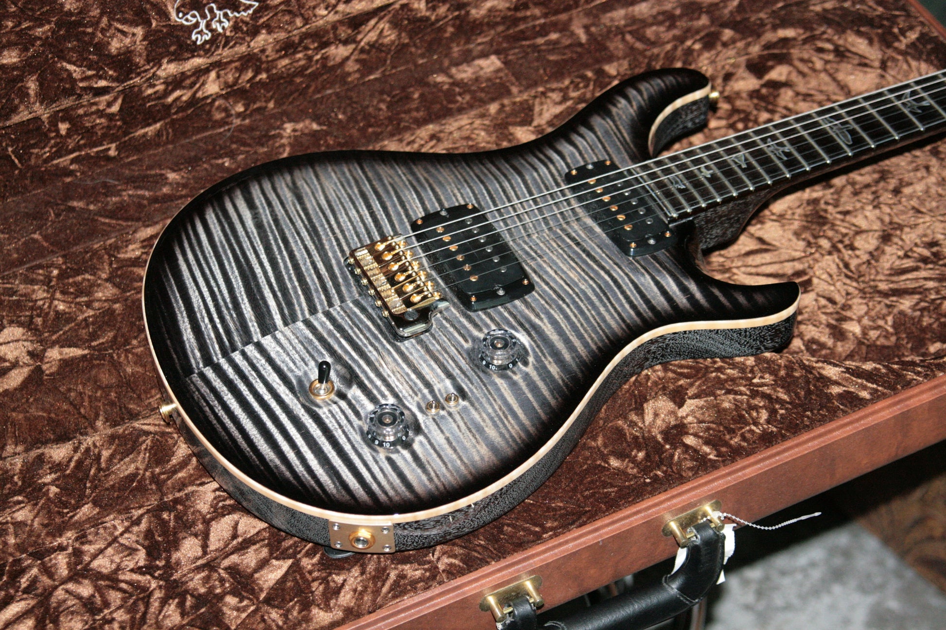 2017 PRS Private Stock 408 Signature! Paul Reed Smith INCREDIBLE TOP! African Blackwood Charcoal Smoked Burst