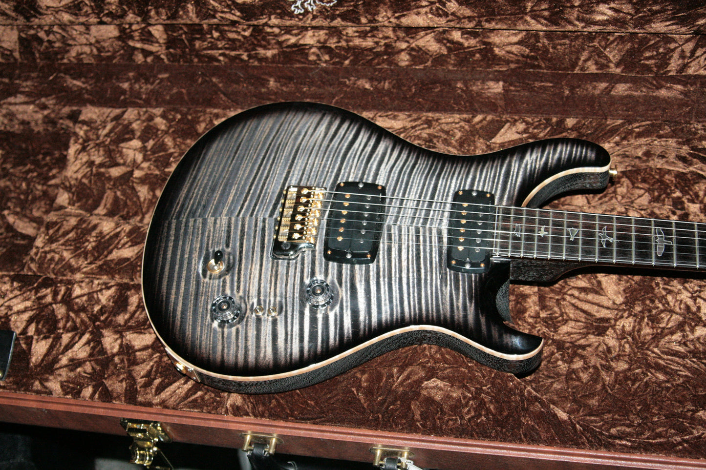 2017 PRS Private Stock 408 Signature! Paul Reed Smith INCREDIBLE TOP! African Blackwood Charcoal Smoked Burst