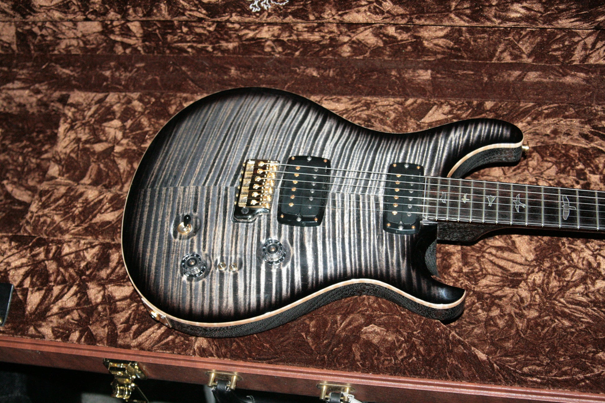 2017 PRS Private Stock 408 Signature! Paul Reed Smith INCREDIBLE TOP! African Blackwood Charcoal Smoked Burst