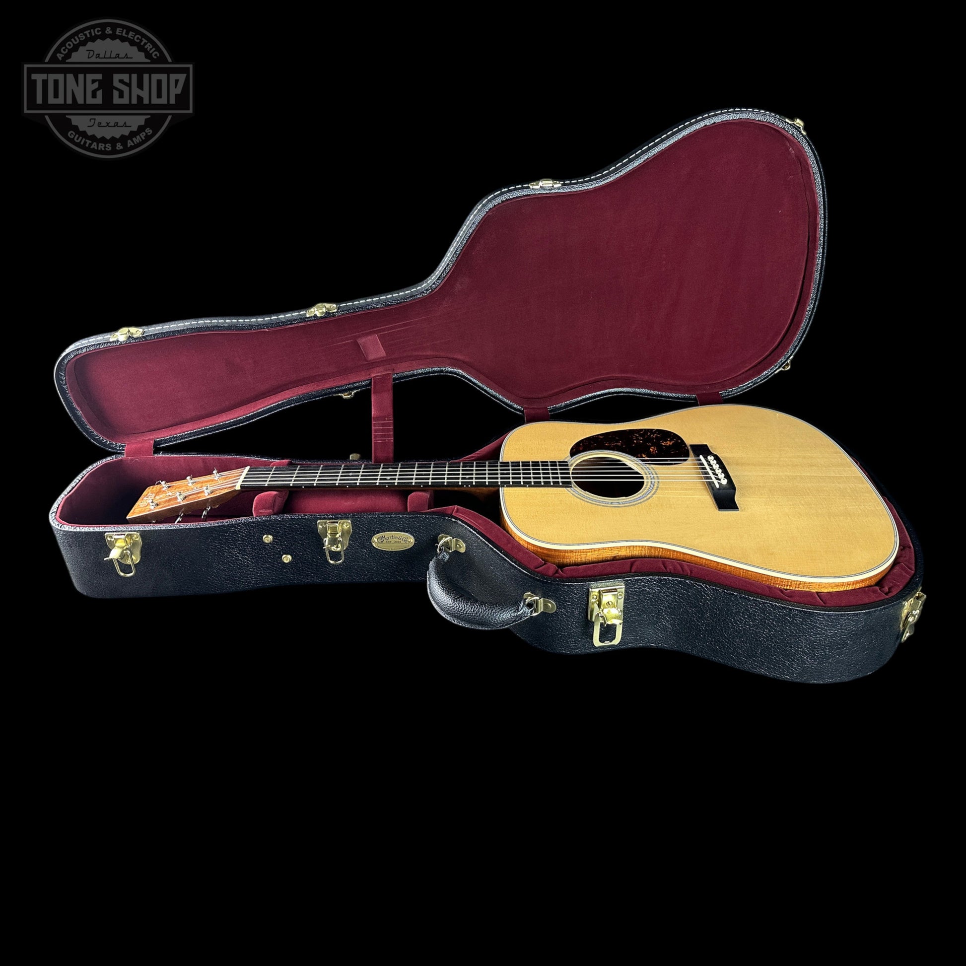 Used 2021 Martin Custom Shop 28 Style Dread VTS Adi/Highly Flamed Koa w/LR Baggs Anthem w/case TSU25221