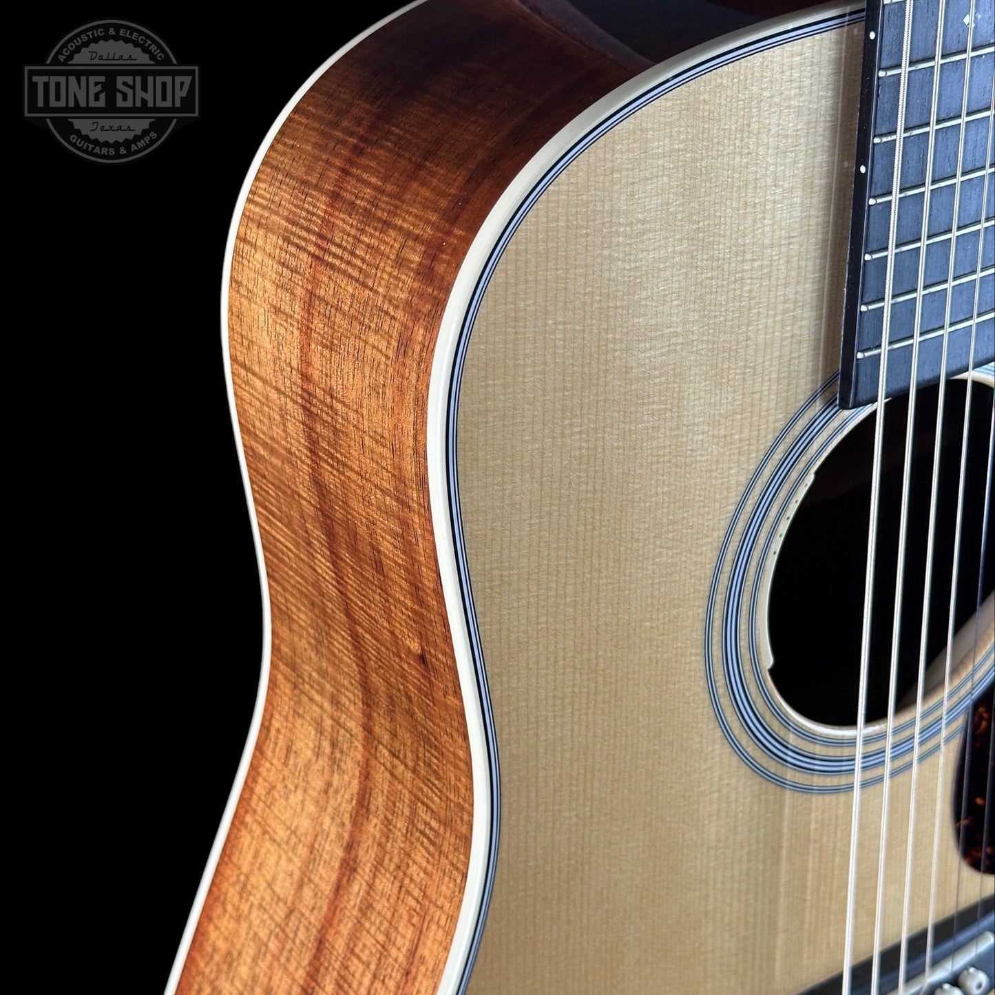 Used 2021 Martin Custom Shop 28 Style Dread VTS Adi/Highly Flamed Koa w/LR Baggs Anthem w/case TSU25221
