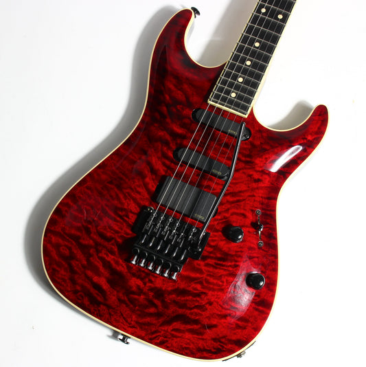 2015 Suhr USA J-Select Limited Edition Standard Carve Top FLOYD ROSE - EMG's, Chili Pepper Red Quilt Top, Mark Knopfler super strat