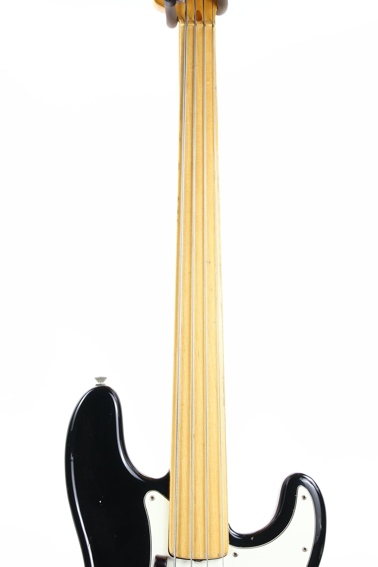 1974 Fender Precision Bass Fretless Black Custom Color - ALL ORIGINAL Vintage P! 1970’s, Maple Board