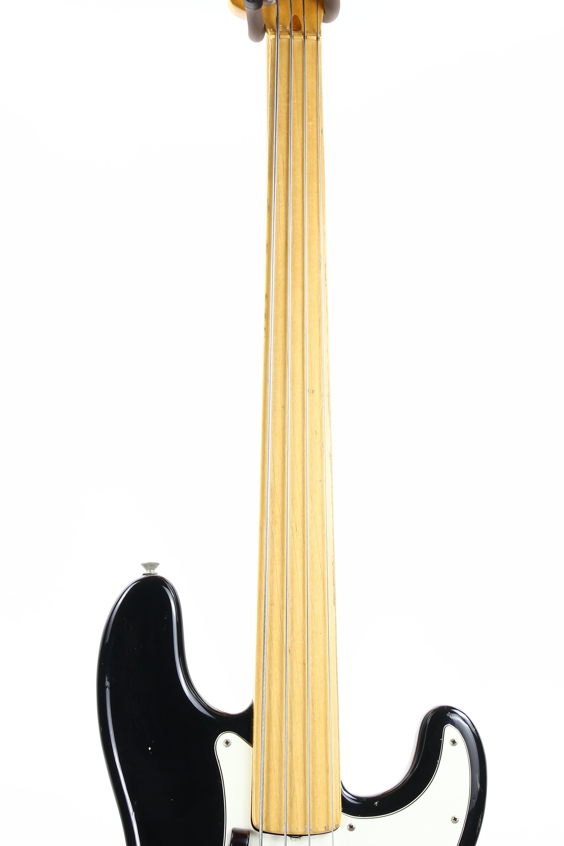 1974 Fender Precision Bass Fretless Black Custom Color - ALL ORIGINAL Vintage P! 1970’s, Maple Board