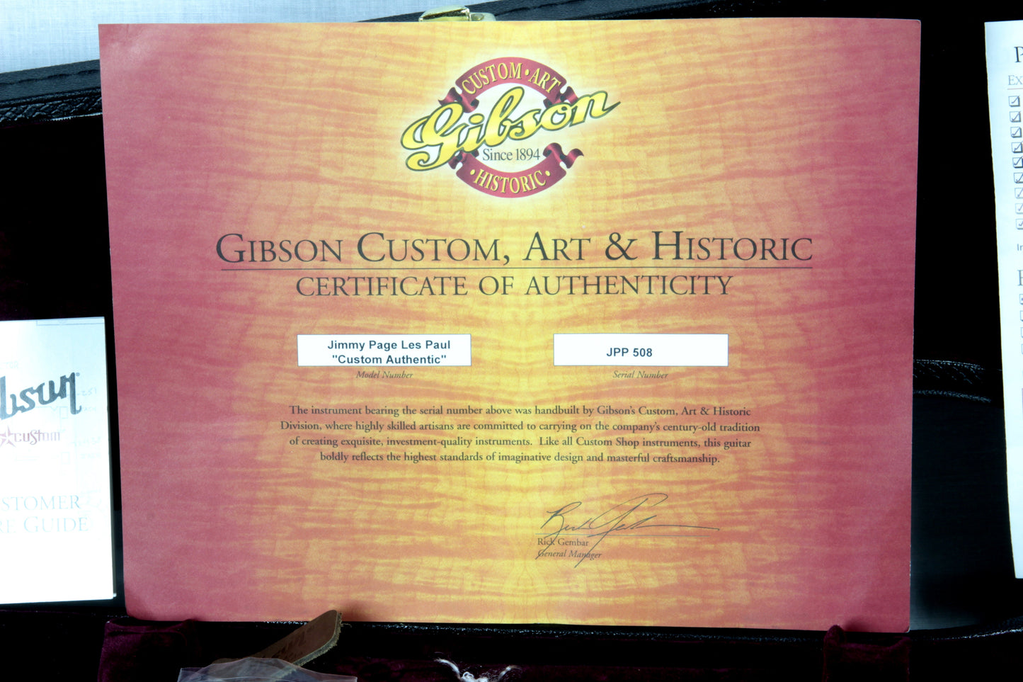 2005 Gibson Custom Shop Authentic JIMMY PAGE '59 Les Paul VOS Number One 1 1959