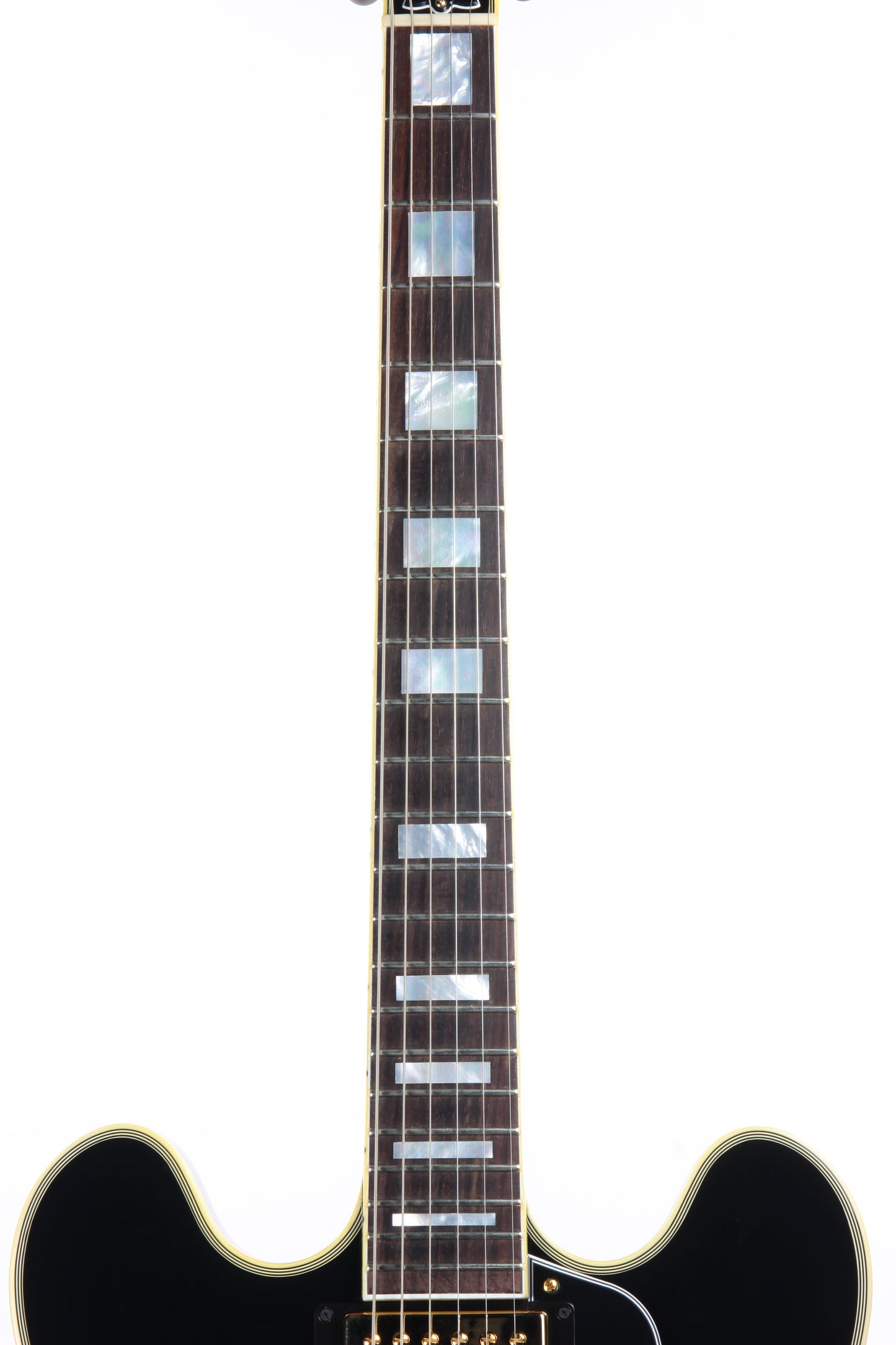 2019 Gibson Memphis Limited Edition ES-355 Black Beauty 3 Pickups Bigsby - Les Paul Custom Ebony