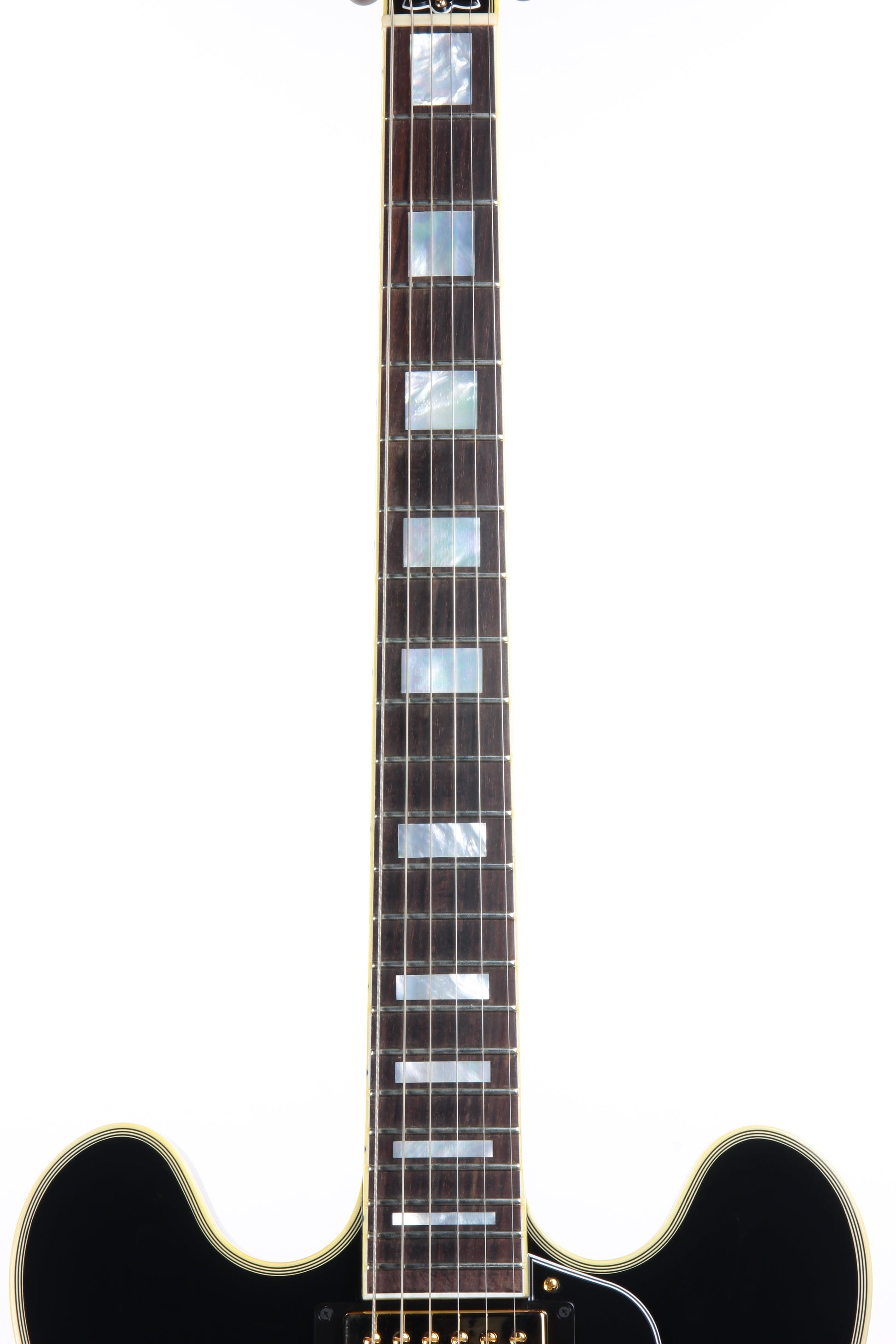 2019 Gibson Memphis Limited Edition ES-355 Black Beauty 3 Pickups Bigsby - Les Paul Custom Ebony