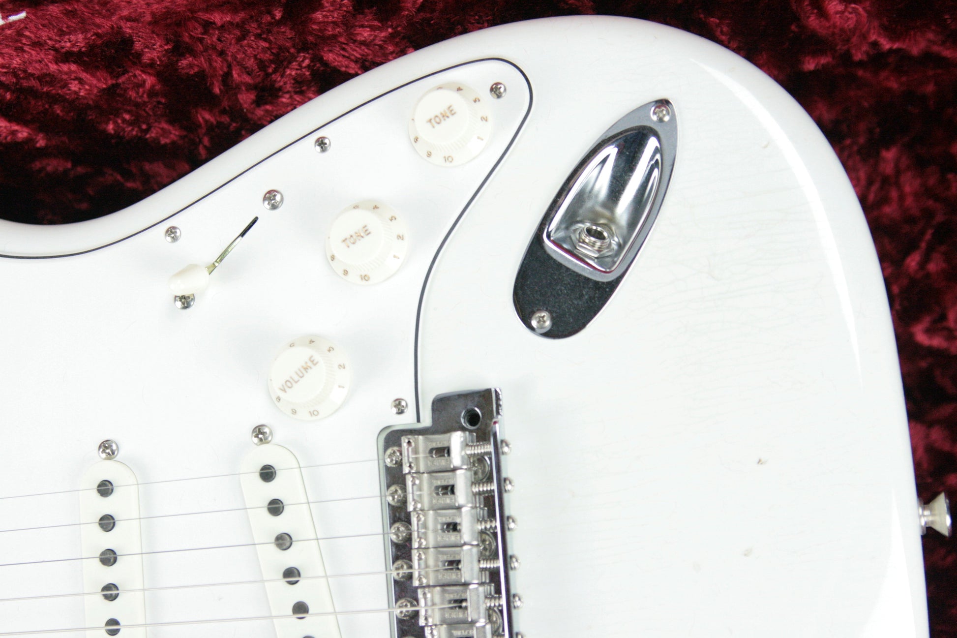 2018 Fender Custom Shop Jimi Hendrix Voodoo Child Stratocaster Journeyman Relic White Strat Maple Cap Neck