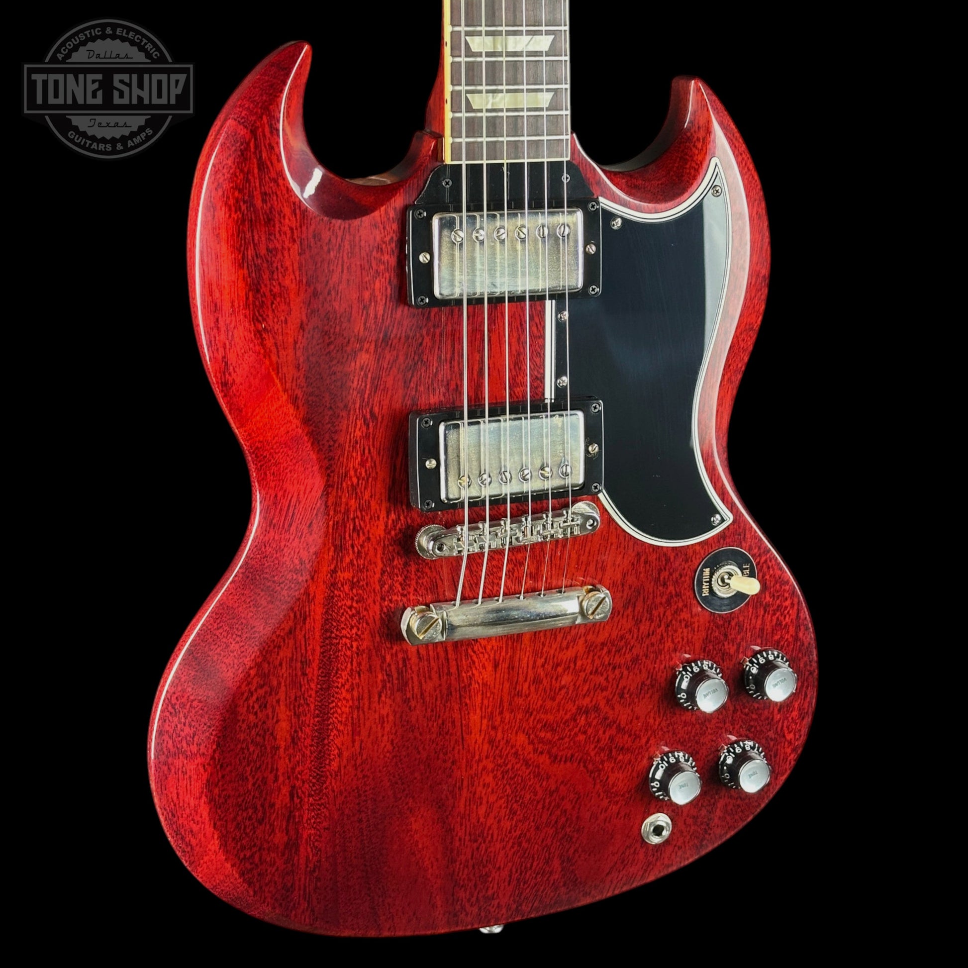 Gibson Custom 1961 Les Paul SG Standard Reissue Stop-Bar VOS Cherry Red w/case 503621
