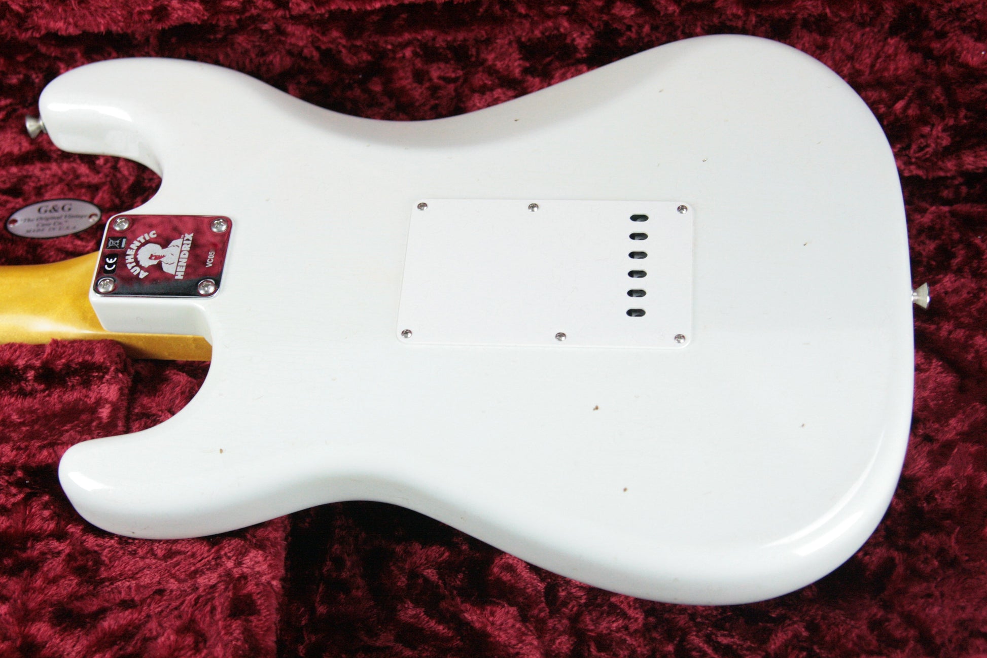 2018 Fender Custom Shop Jimi Hendrix Voodoo Child Stratocaster Journeyman Relic White Strat Maple Cap Neck