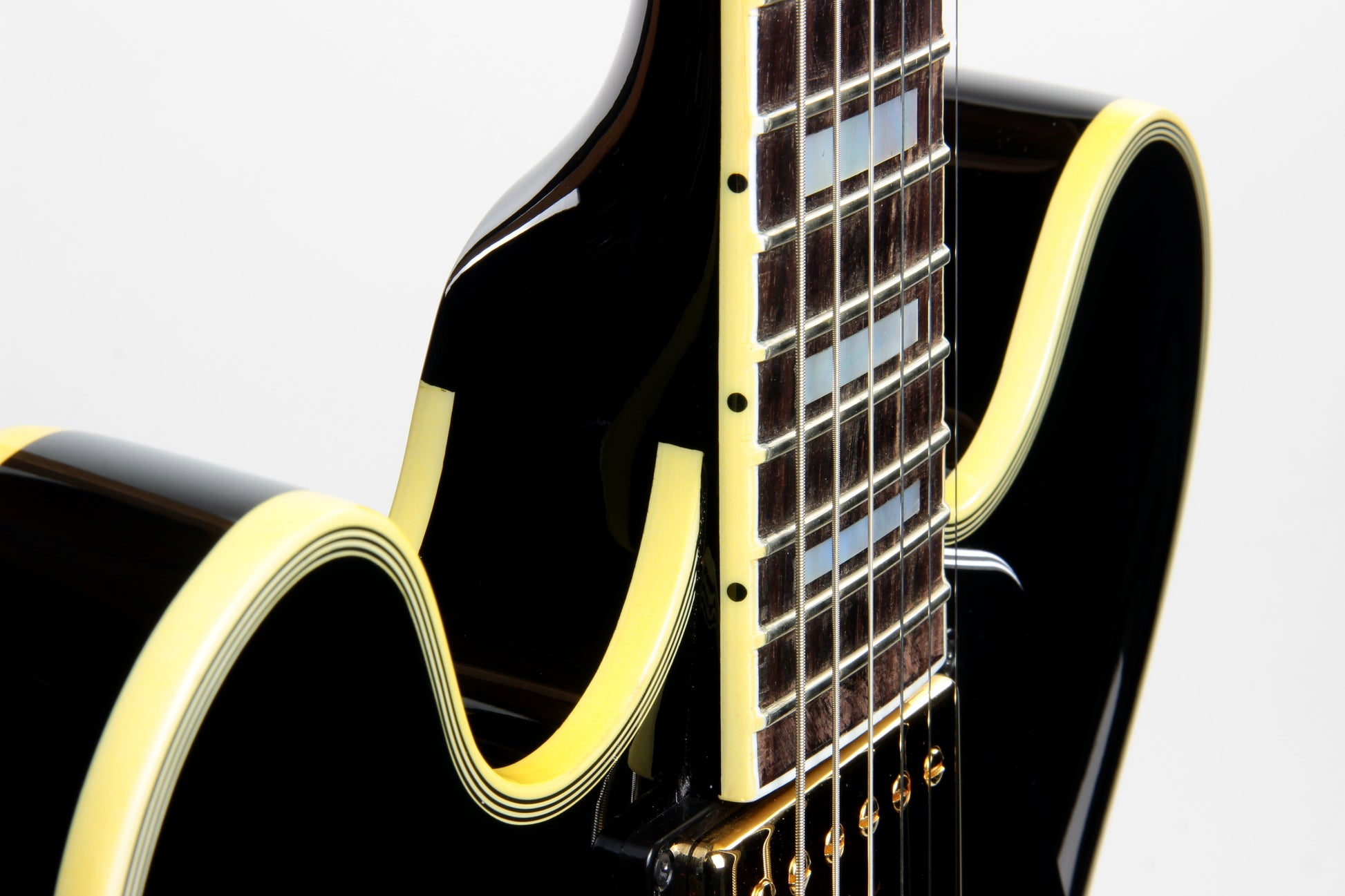 2019 Gibson Memphis Limited Edition ES-355 Black Beauty 3 Pickups Bigsby - Les Paul Custom Ebony