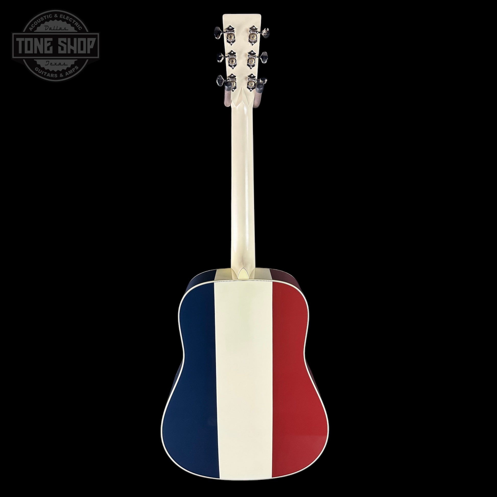 Used Martin Custom Shop Dread Red/White/Blue Sitka/ EIR w/case TSU24307