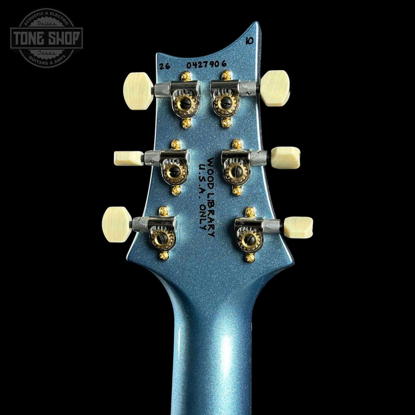 PRS TSG Exclusive Wood Library DGT 10 Top Bonnie Pink w/Frost Blue Metallic Back w/case 0427906