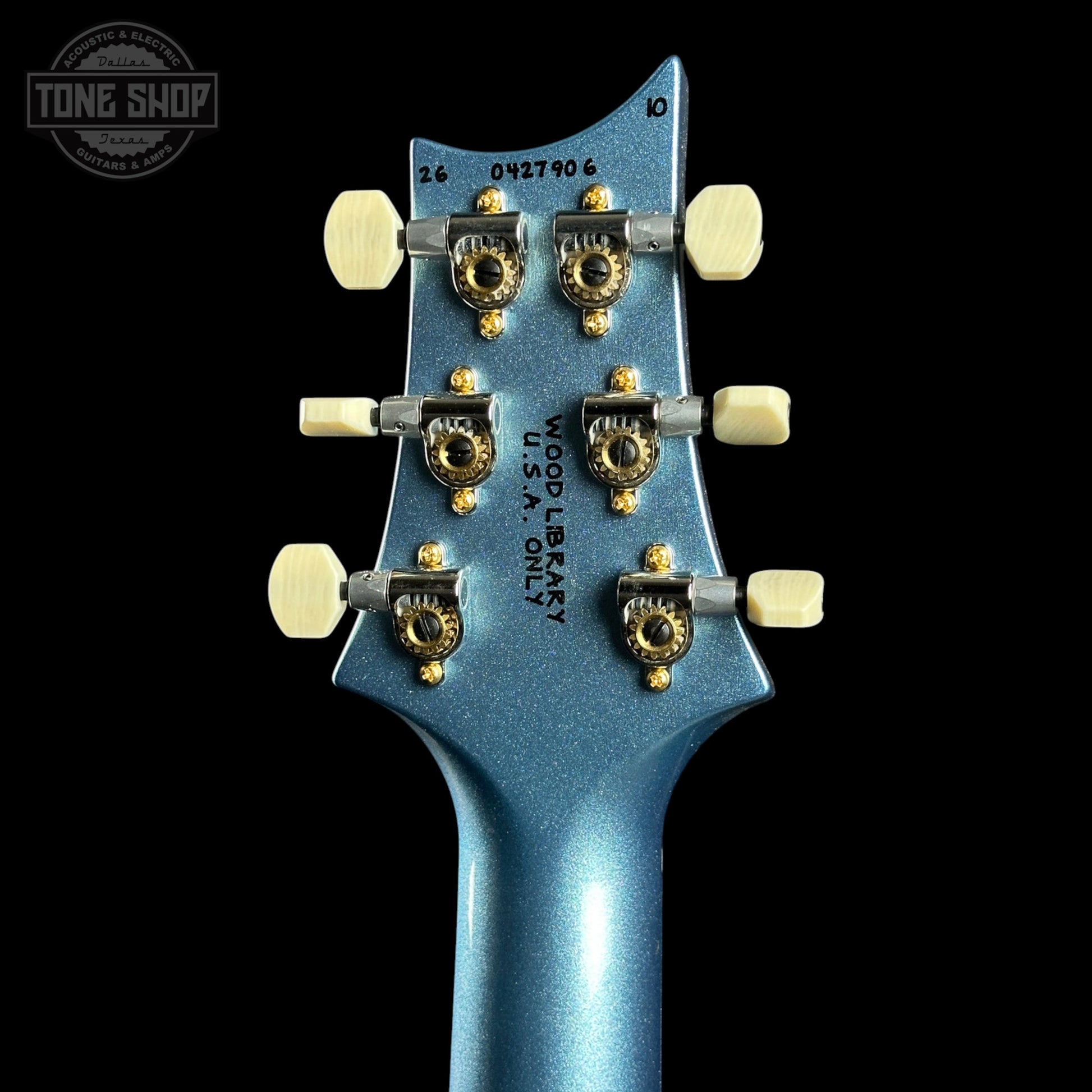 PRS TSG Exclusive Wood Library DGT 10 Top Bonnie Pink w/Frost Blue Metallic Back w/case 0427906