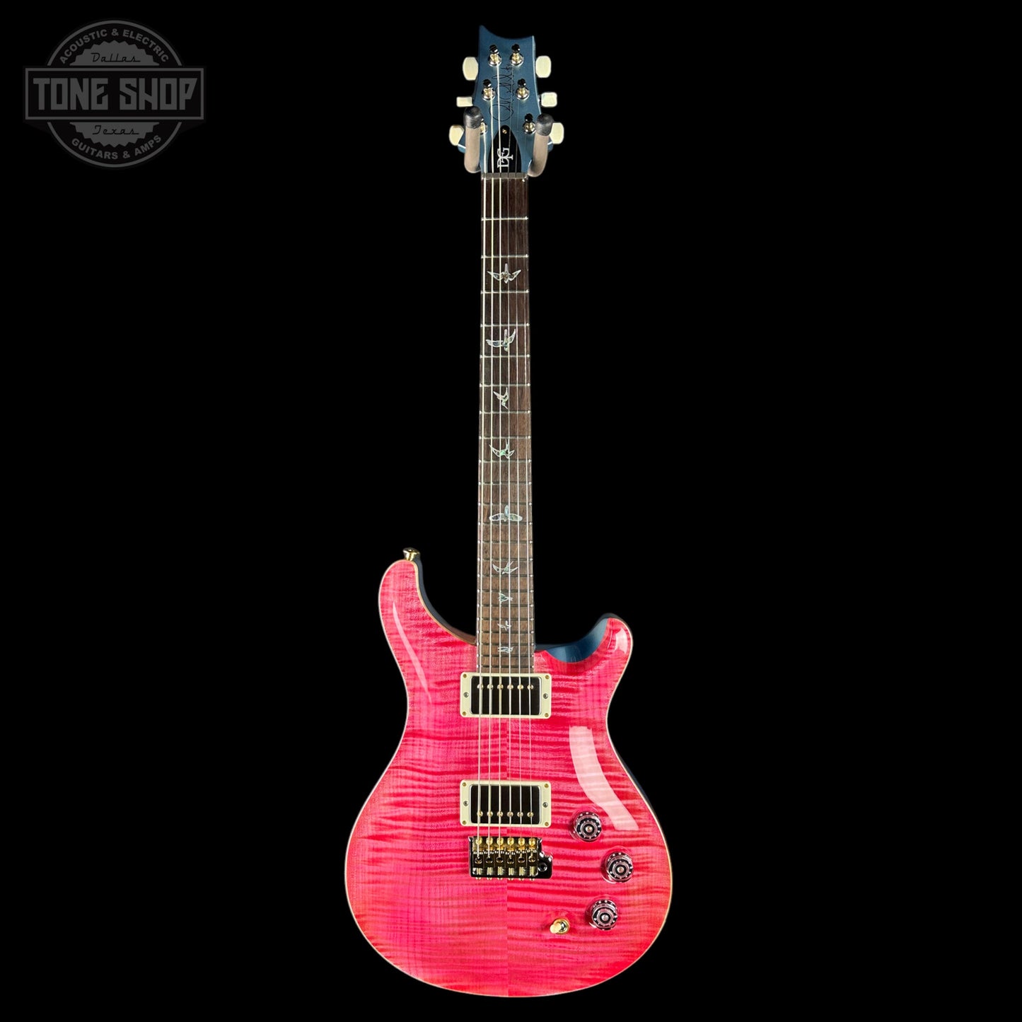 PRS TSG Exclusive Wood Library DGT 10 Top Bonnie Pink w/Frost Blue Metallic Back w/case 0427906