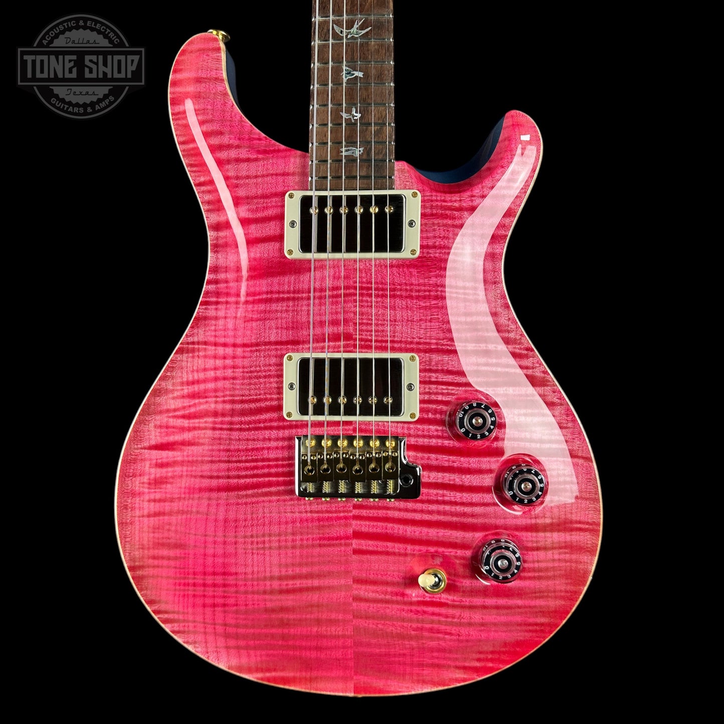 PRS TSG Exclusive Wood Library DGT 10 Top Bonnie Pink w/Frost Blue Metallic Back w/case 0427906