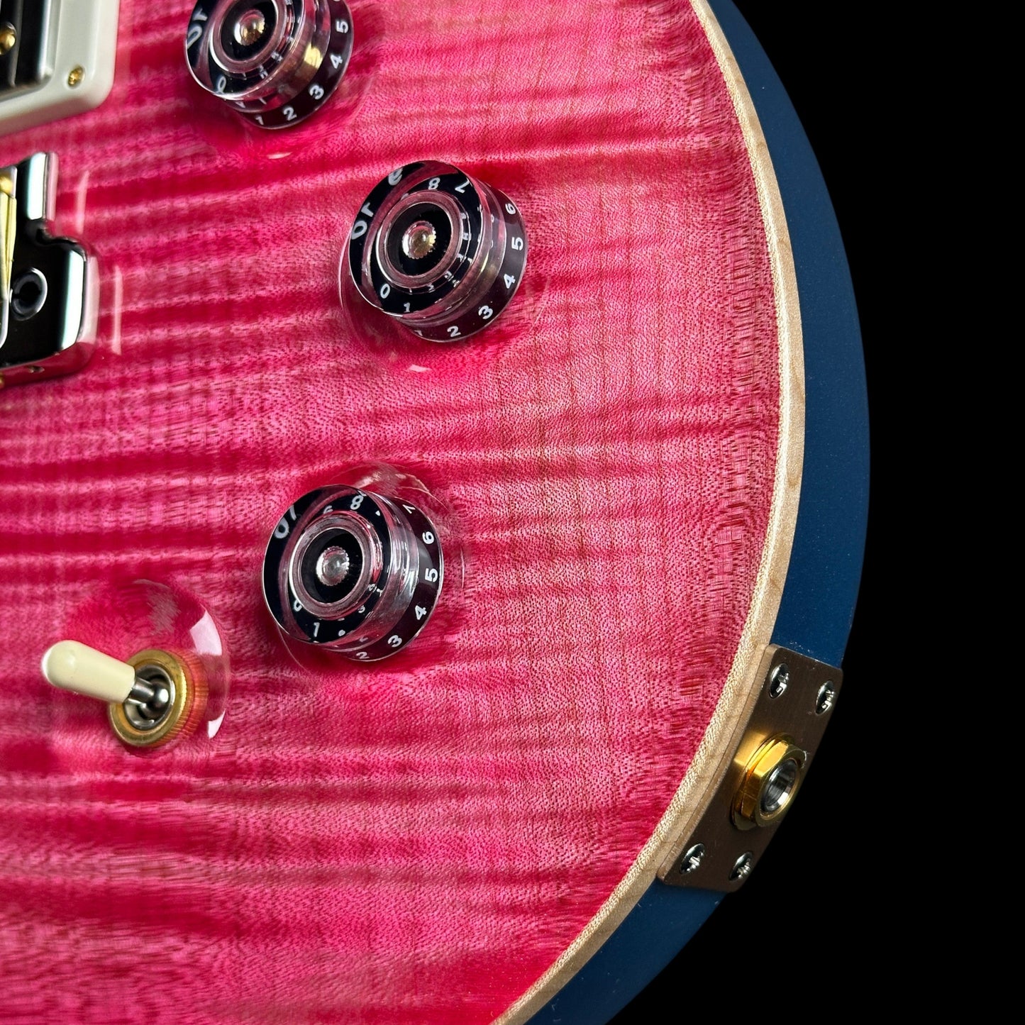 PRS TSG Exclusive Wood Library DGT 10 Top Bonnie Pink w/Frost Blue Metallic Back w/case 0427906