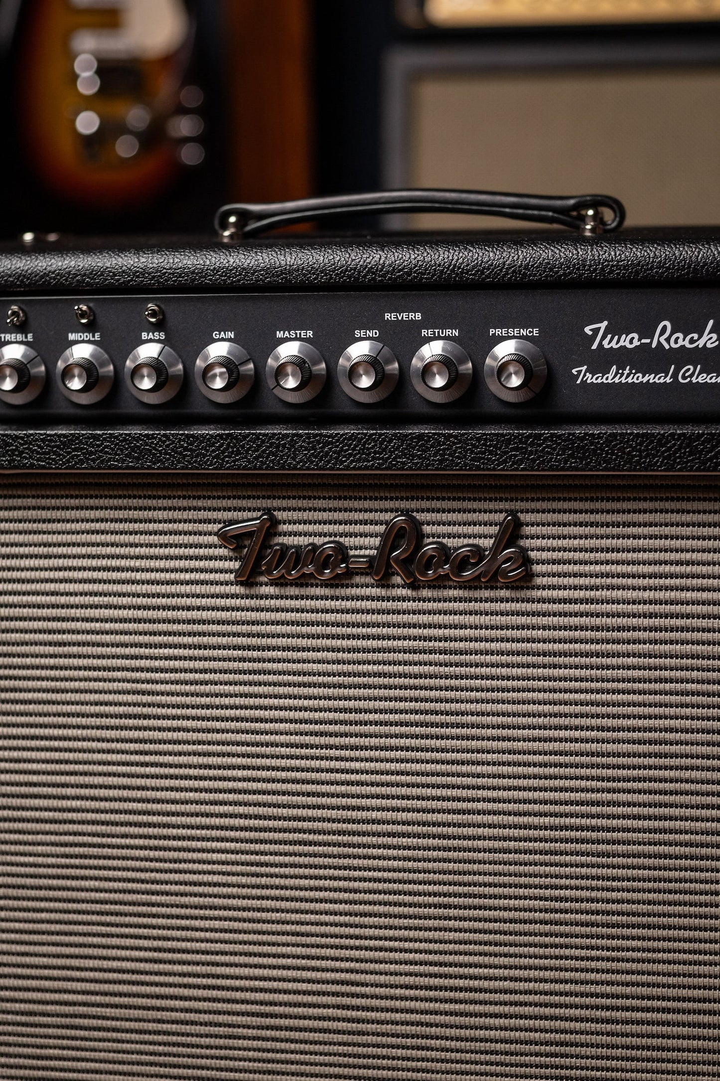 PRE-ORDER | Two-Rock Traditional Clean 100 Watt 1x12” Tube Combo Amp - Black Bronco, Blues Breaker Cloth, White Piping