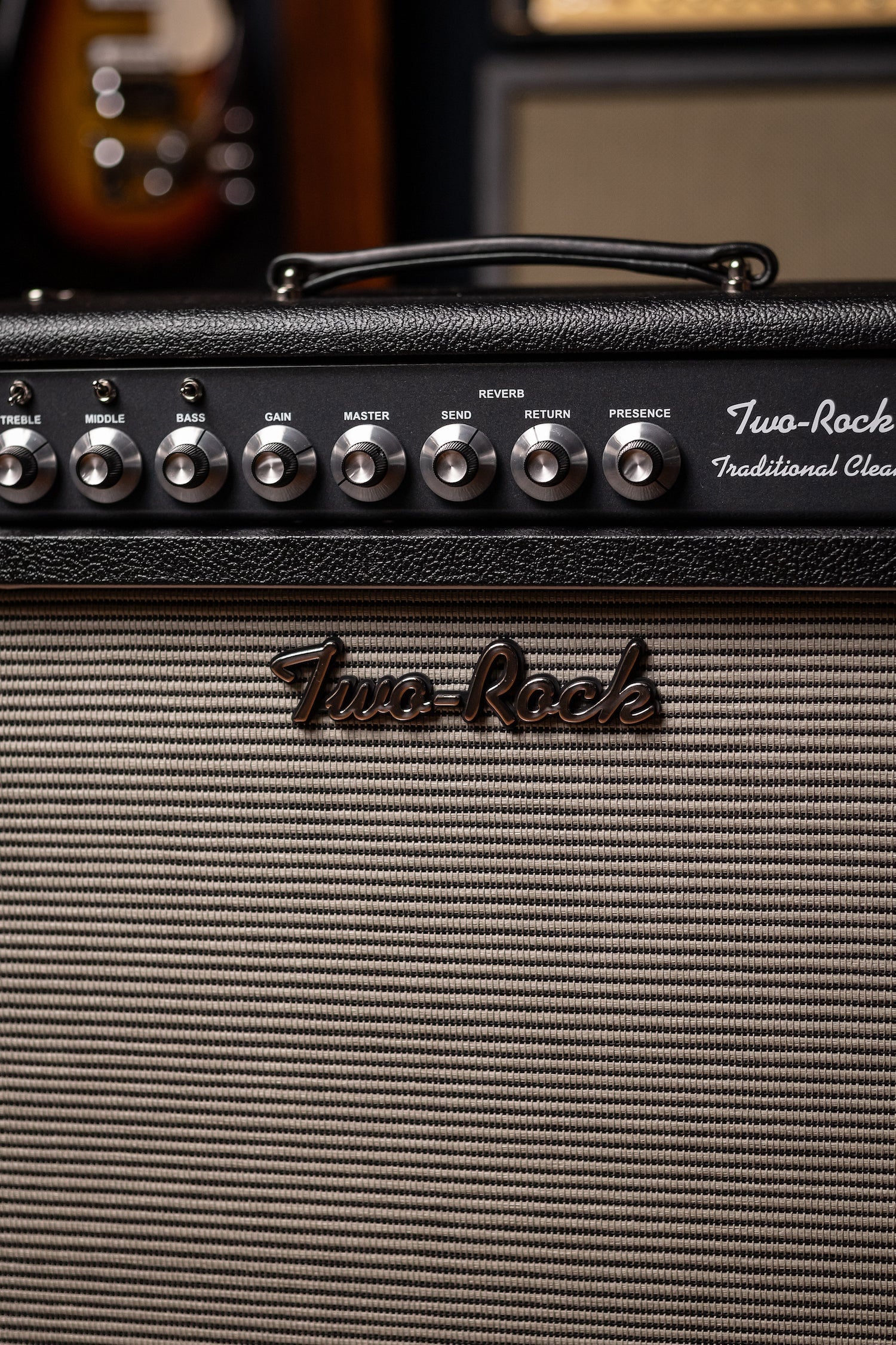 PRE-ORDER | Two-Rock Traditional Clean 100 Watt 1x12” Tube Combo Amp - Black Bronco, Blues Breaker Cloth, White Piping