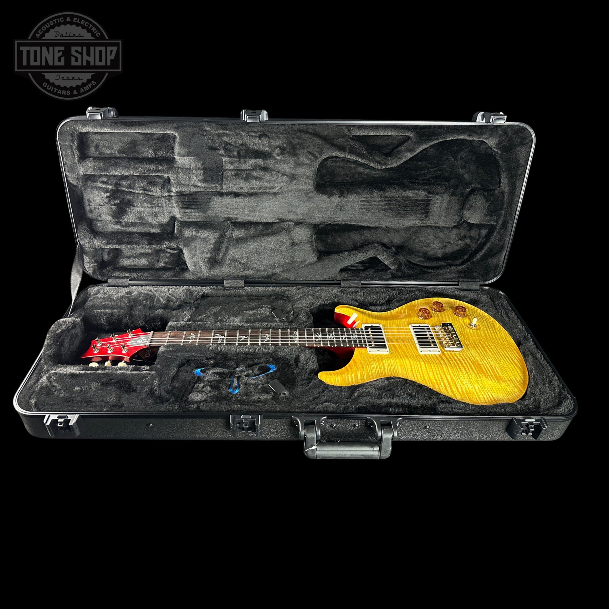 PRS TSG Exclusive Wood Library DGT 10 Top Honey w/Red Metallic Back w/case 0427911