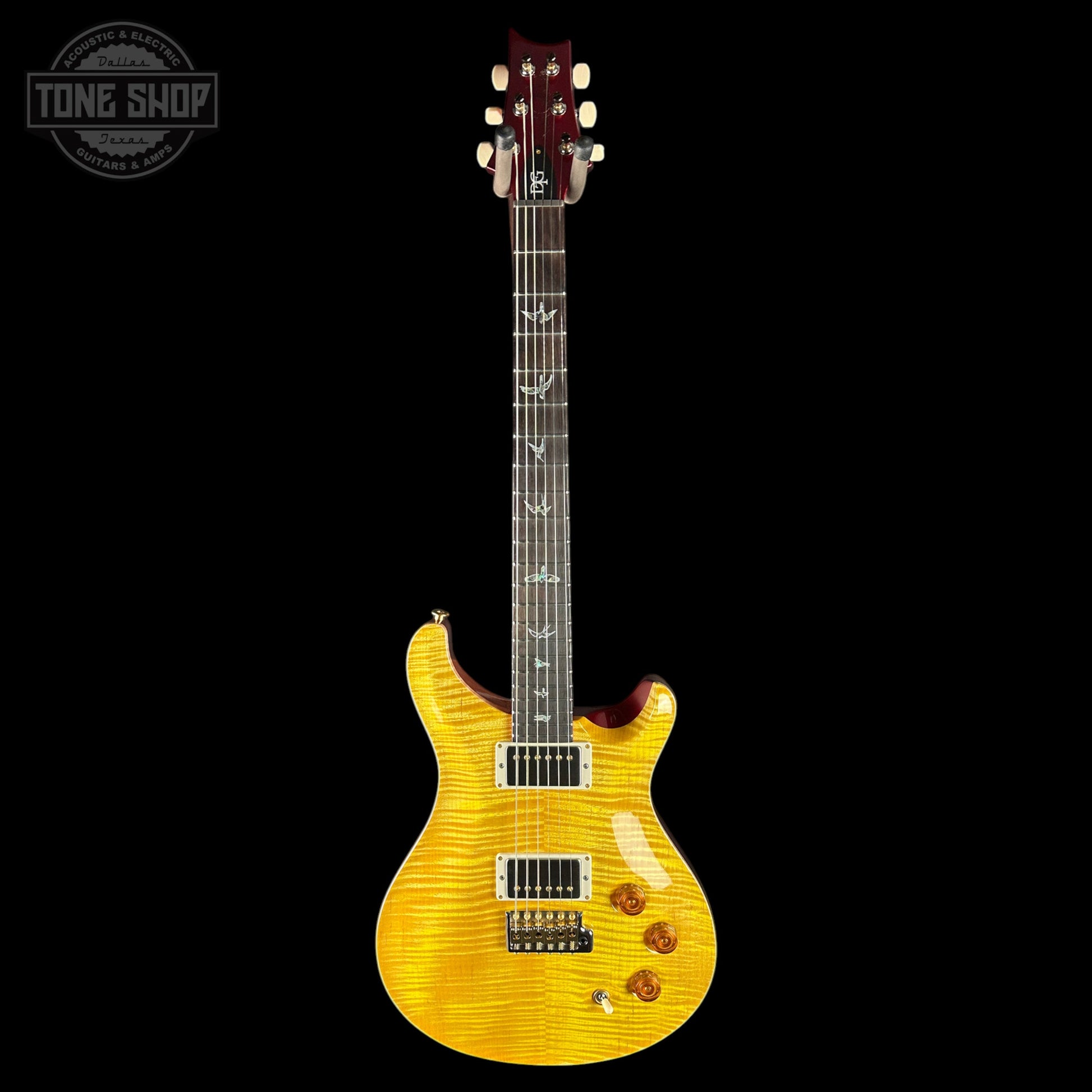 PRS TSG Exclusive Wood Library DGT 10 Top Honey w/Red Metallic Back w/case 0427911