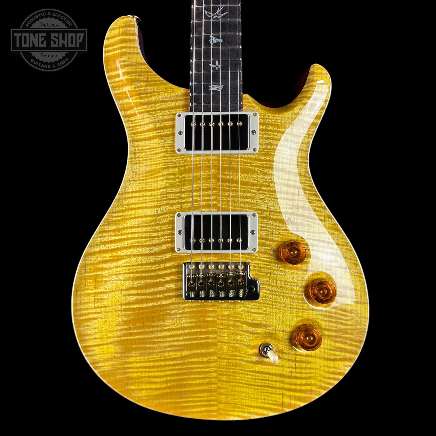 PRS TSG Exclusive Wood Library DGT 10 Top Honey w/Red Metallic Back w/case 0427911