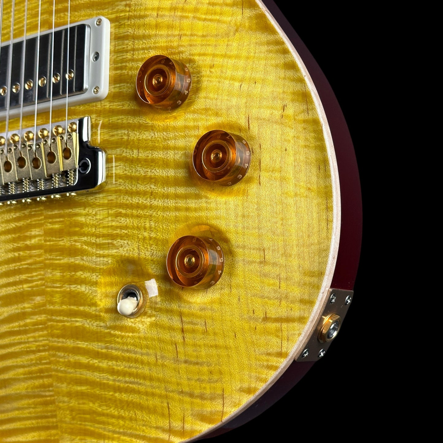 PRS TSG Exclusive Wood Library DGT 10 Top Honey w/Red Metallic Back w/case 0427911