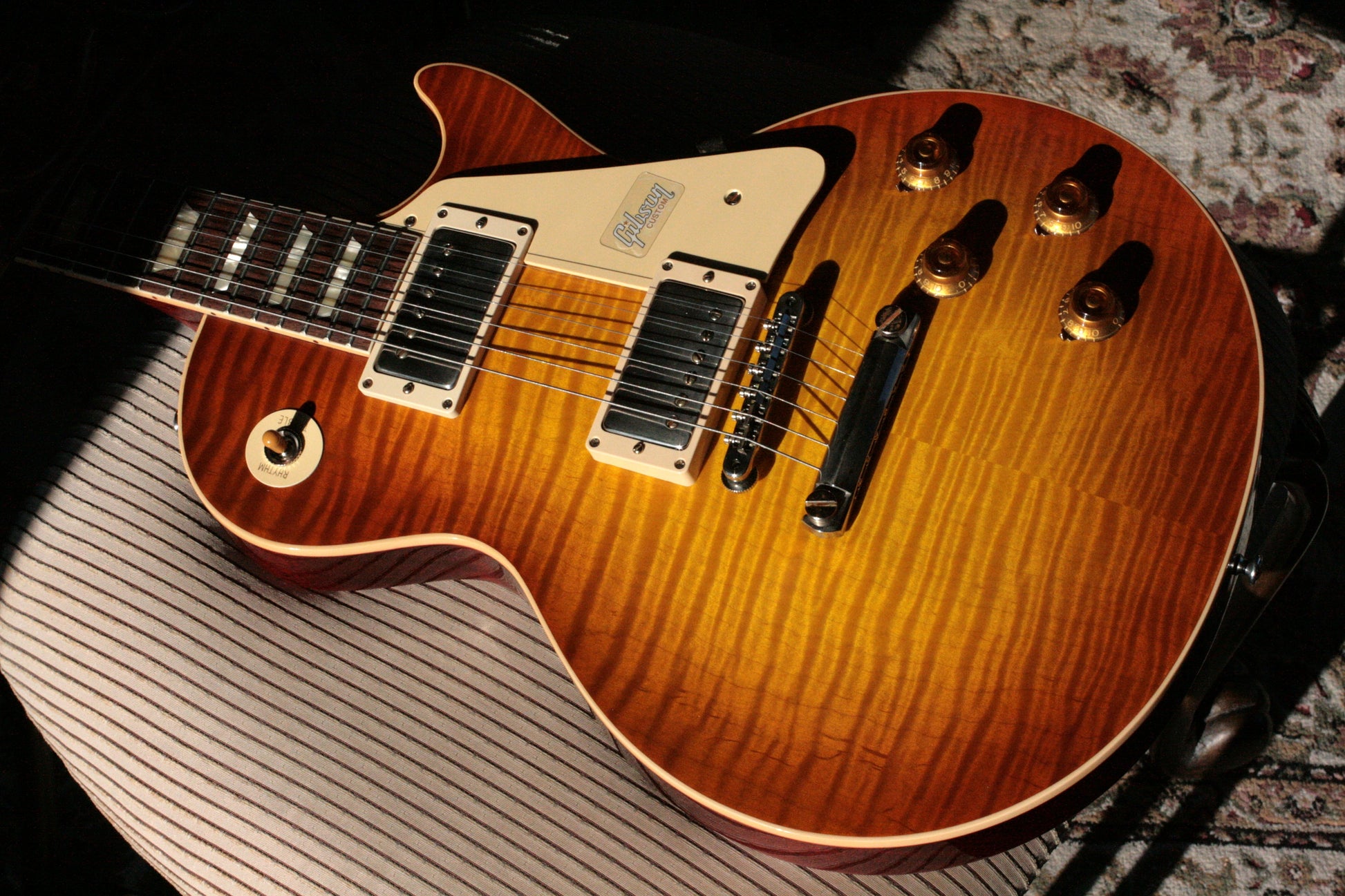 2019 Gibson 1959 Les Paul 60TH ANNIVERSARY Historic Reissue R9 59 Custom Shop Sunrise Tea Burst