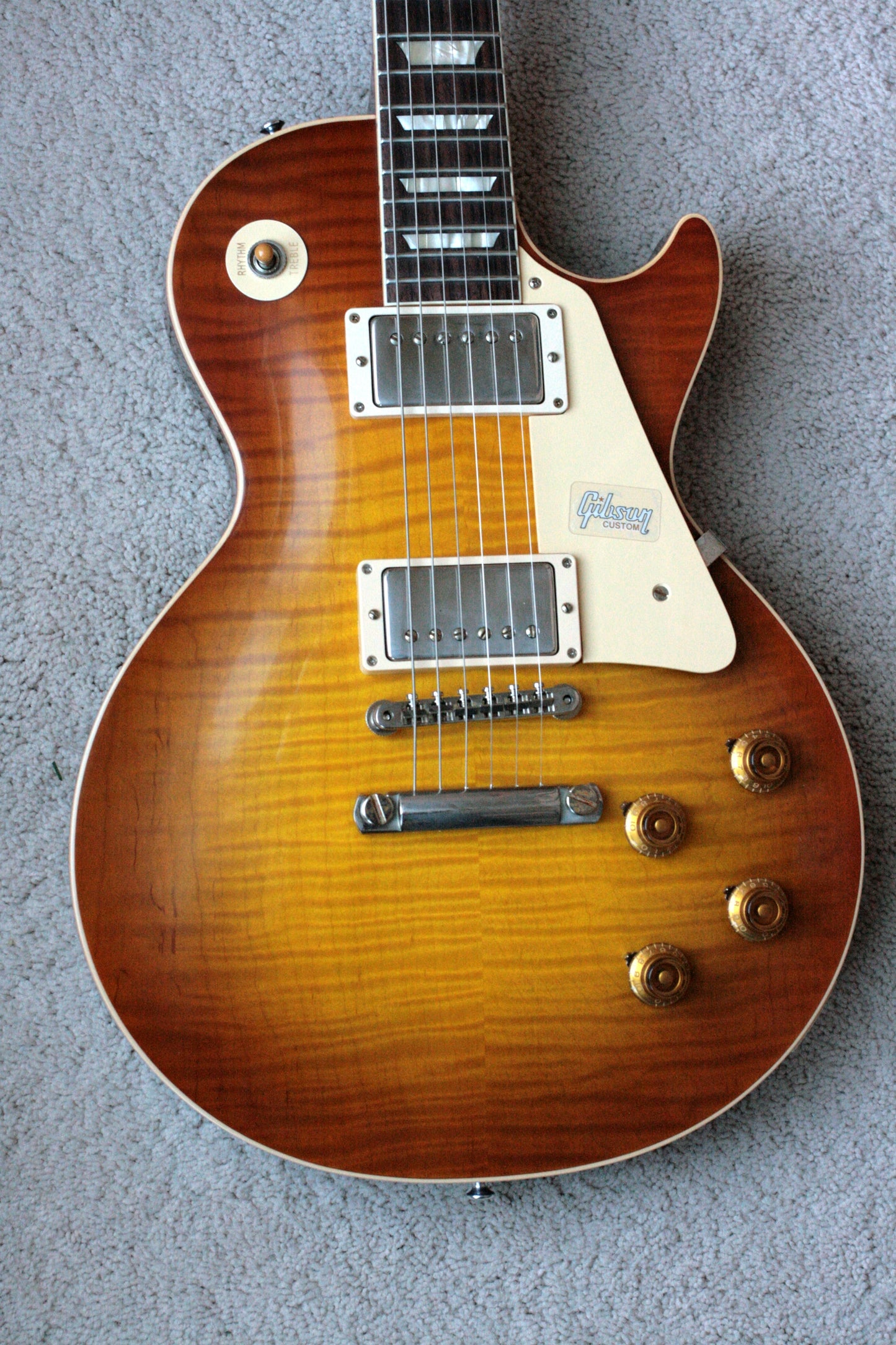 2019 Gibson 1959 Les Paul 60TH ANNIVERSARY Historic Reissue R9 59 Custom Shop Sunrise Tea Burst