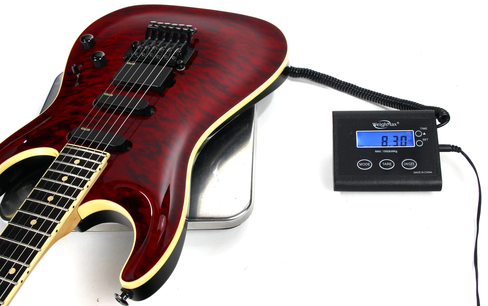 2015 Suhr USA J-Select Limited Edition Standard Carve Top FLOYD ROSE - EMG's, Chili Pepper Red Quilt Top, Mark Knopfler super strat